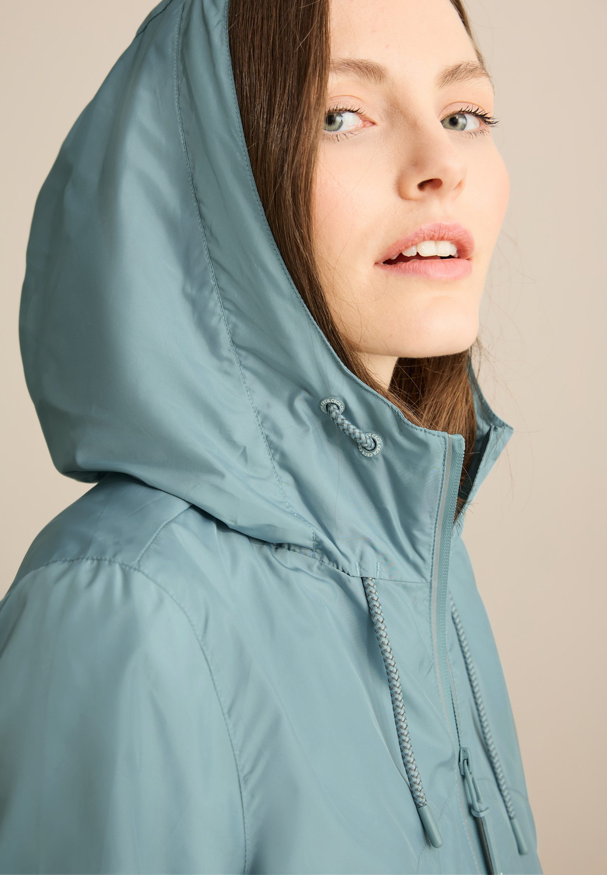 Cecil Windbreaker met capuchon en rijgkoord