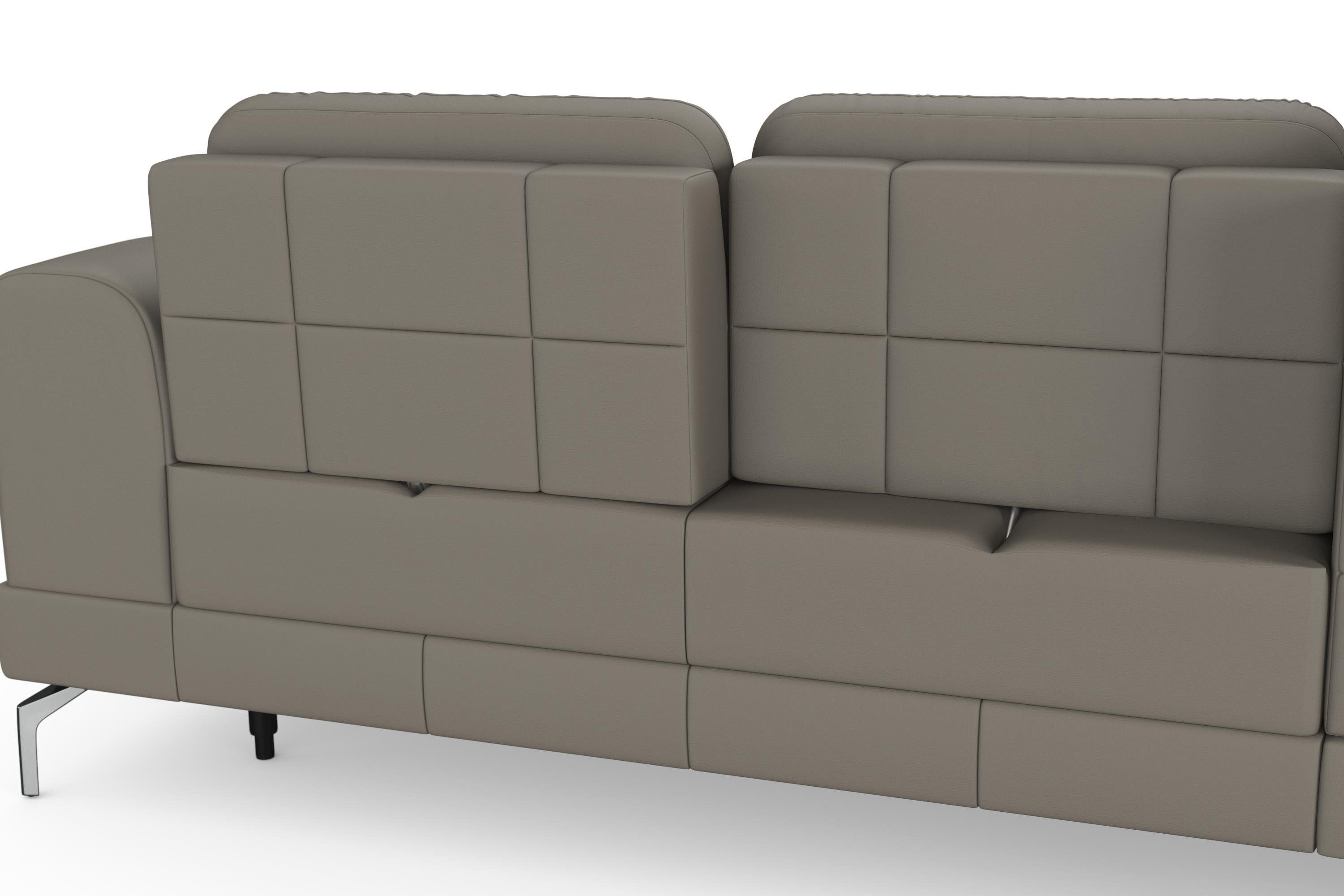 sit&more Hoekbank Bendigo L-vorm inclusief zitdiepteverstelling, bodemvrijheid 15 cm, 2 pootkleuren