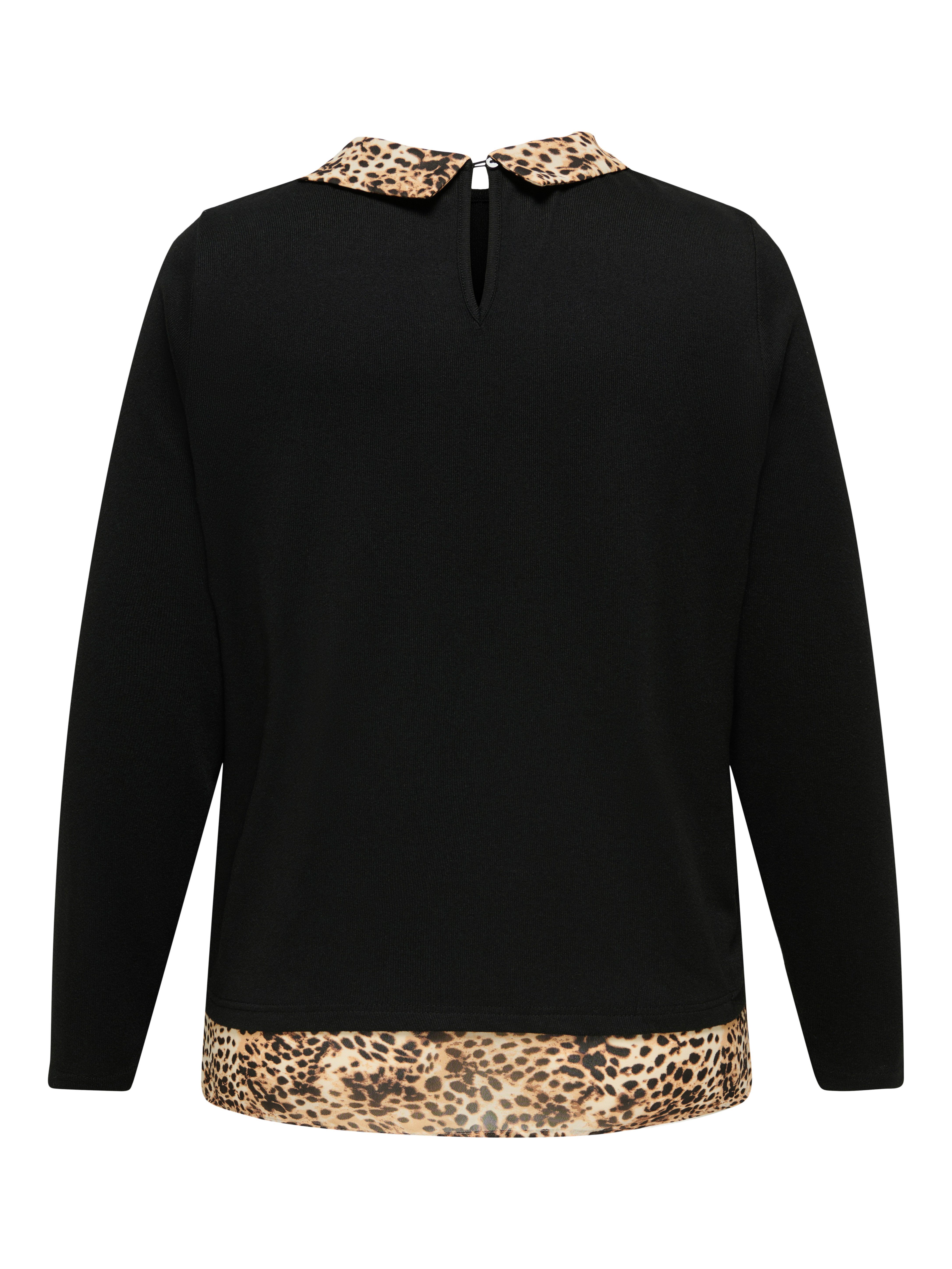 ONLY CARMAKOMA Shirt CARALBA LS MIX TOP JRS