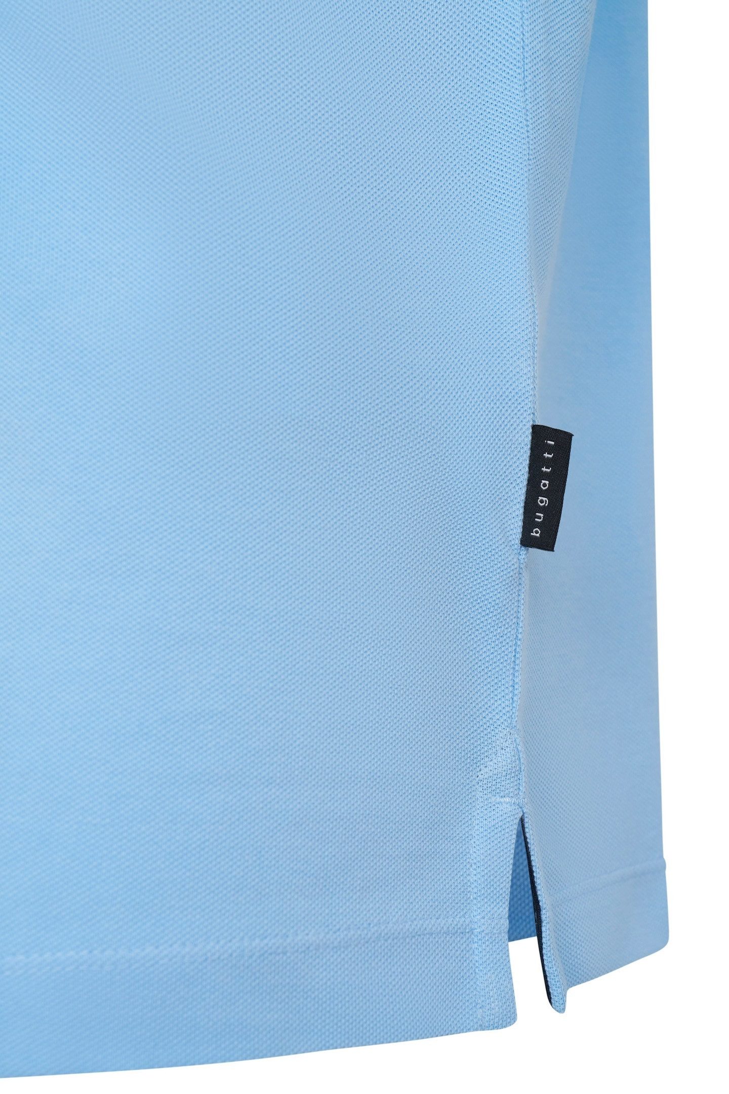 Bugatti Poloshirt met contraststrepen en borstborduursel