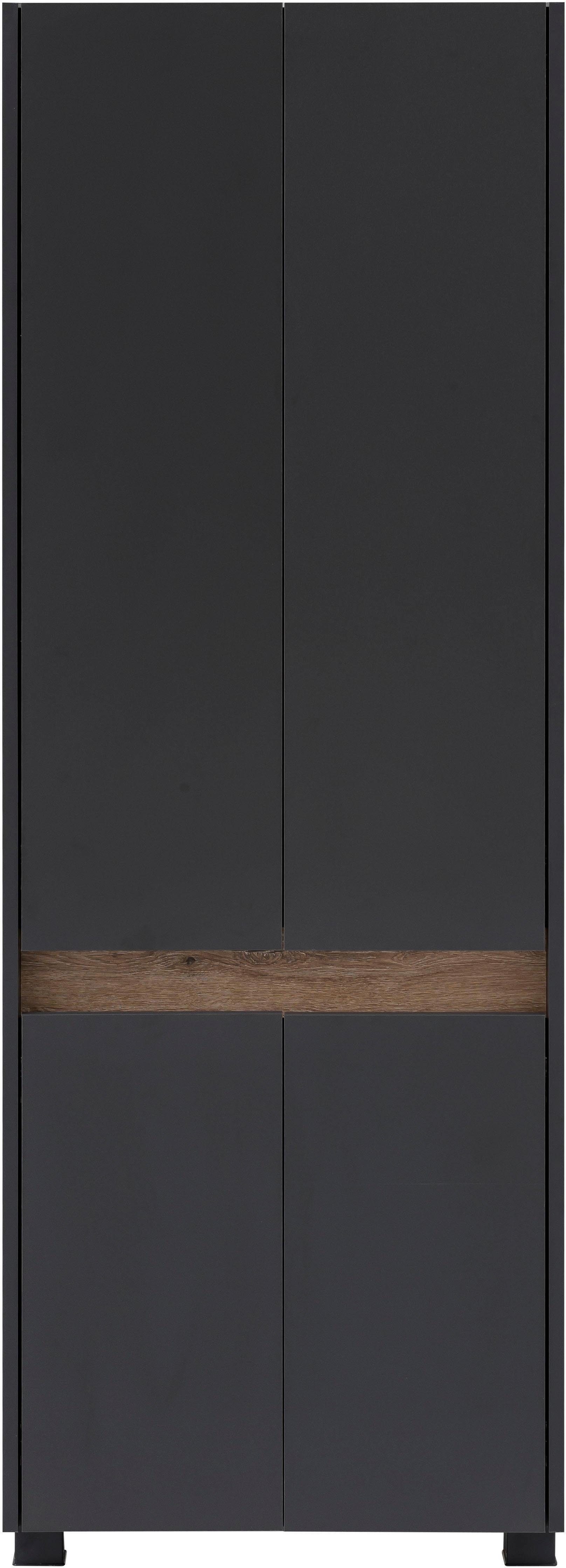 Schildmeyer Hoge kast Cosmo in verschillende kleuren Made in Germany Breedte 57 cm, badkamerkast, lijst in moderne wildeiken-look