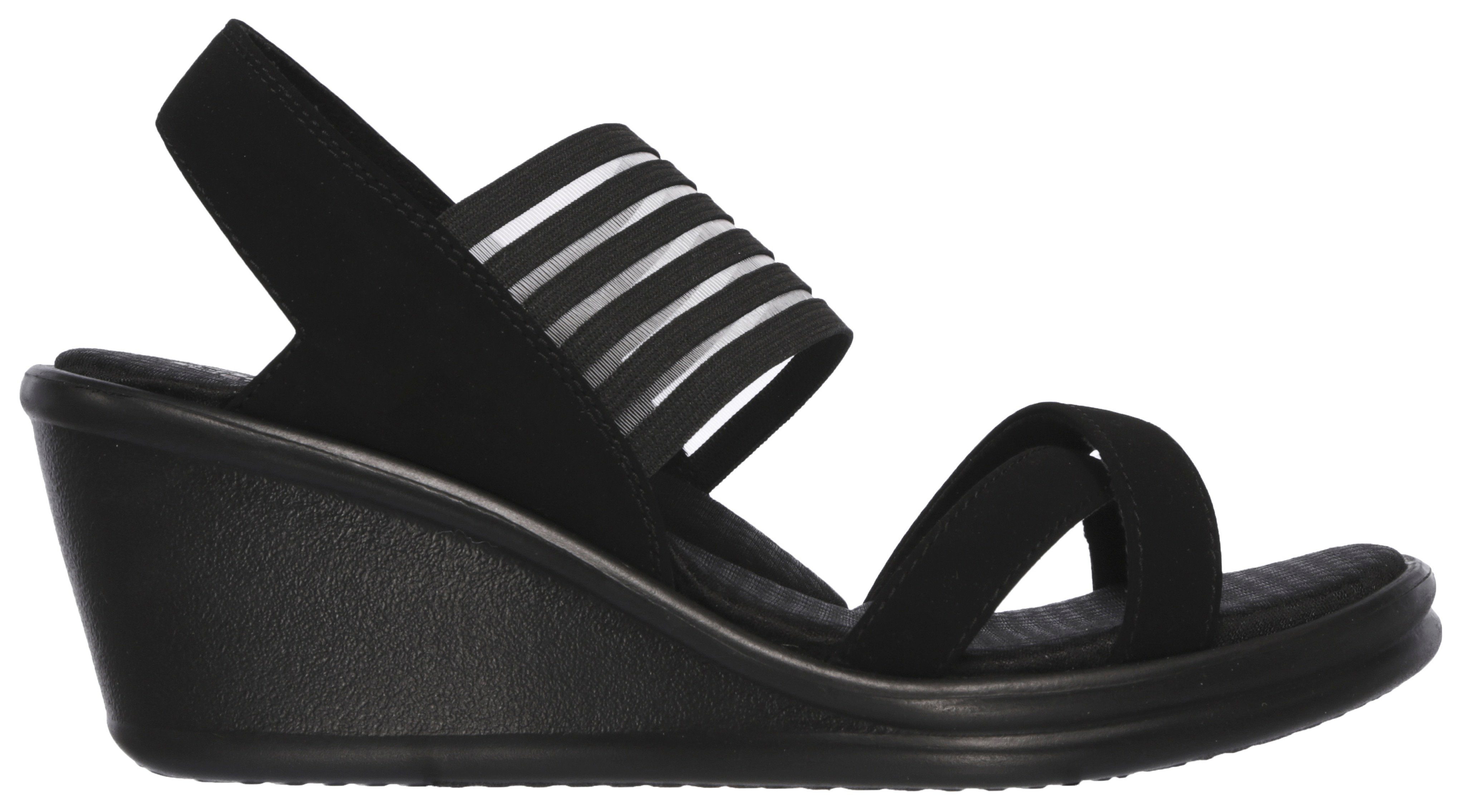 Skechers Sleehaksandaaltjes RUMBLERS-SOLAR BURST , zomerschoen, sandaal, sleehak, met memory foam