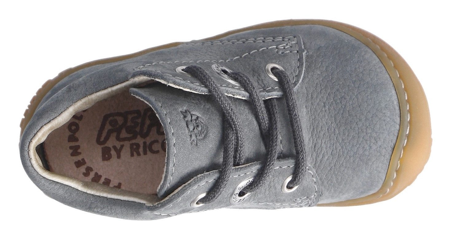 PEPINO by RICOSTA Babyschoentjes Cory 50 WMS: Midden Veterschoen met WMS-systeem, leer, maat sjabloon om te downloaden