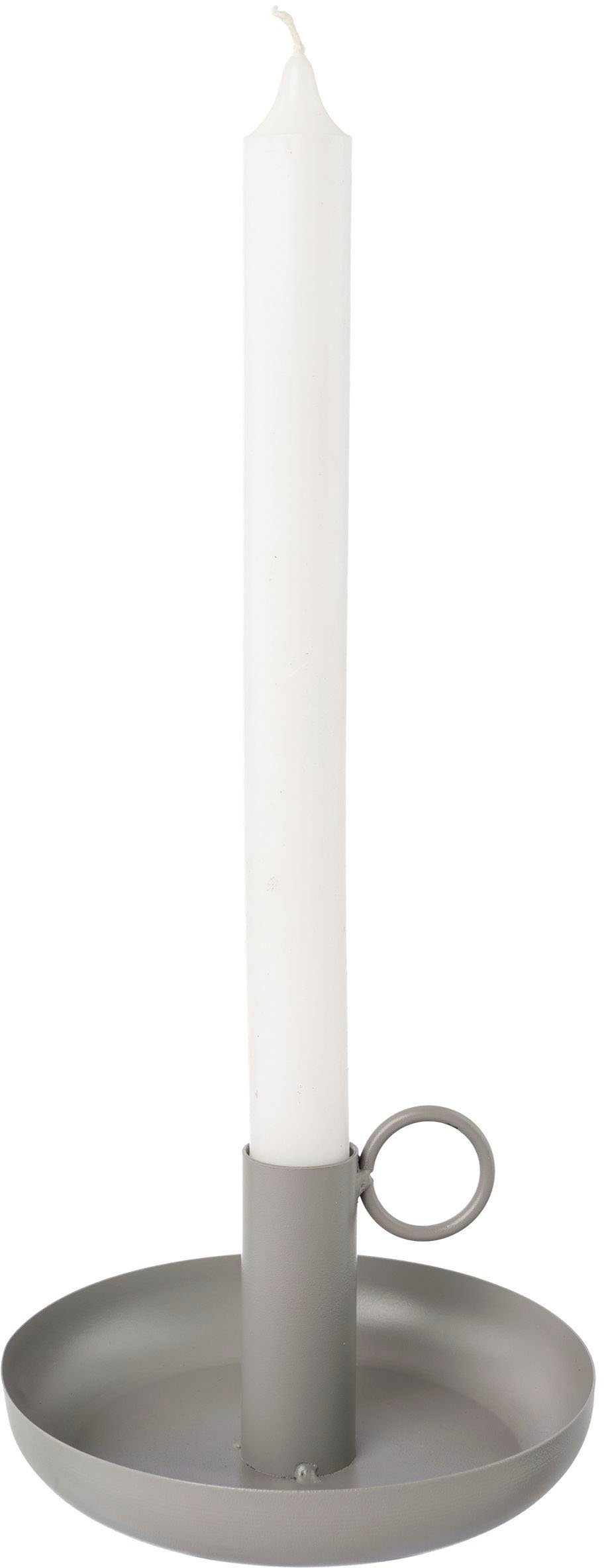 andas Kandelaar Stompkaarsenhouder Engla uit metaal, met decoratieve handgreep (set, 3 stuks)