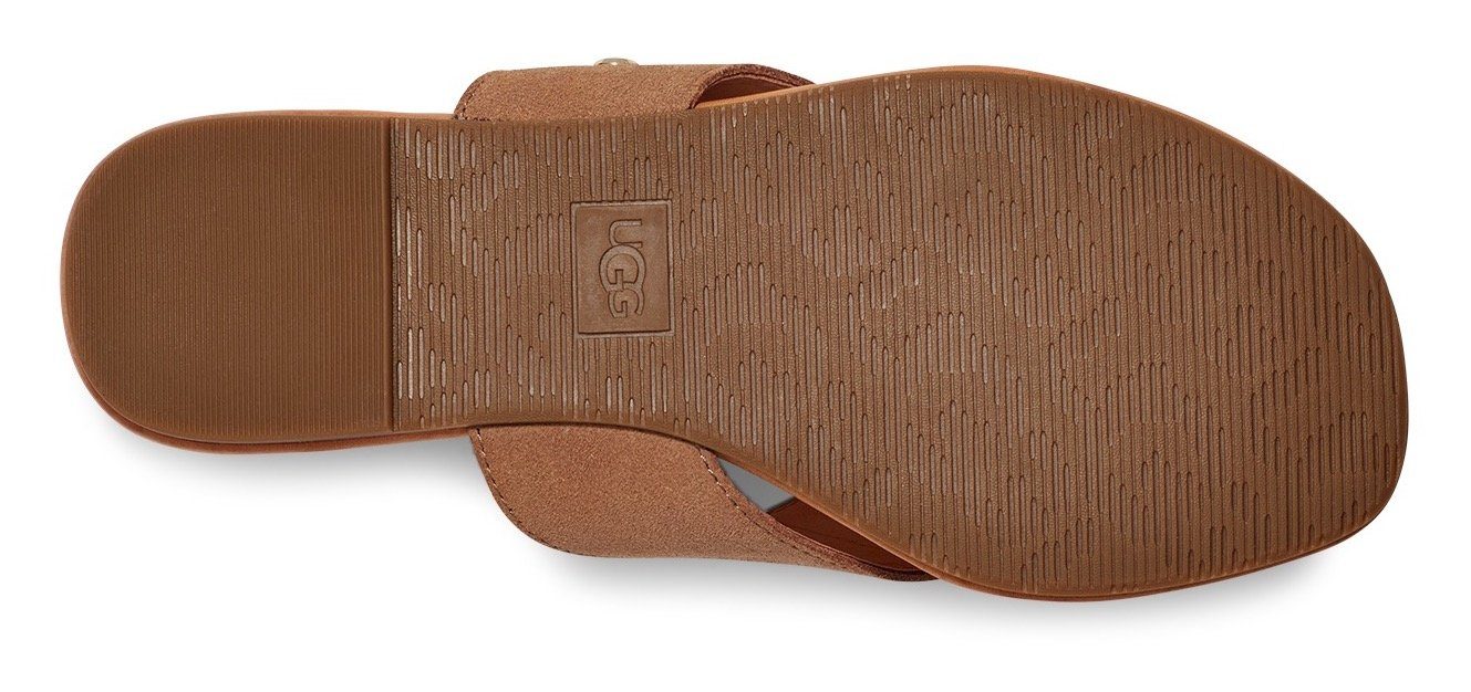 UGG Teenslippers W CAREY FLIP zomerschoen, slippers met zachte tussenstuk voor de tenen