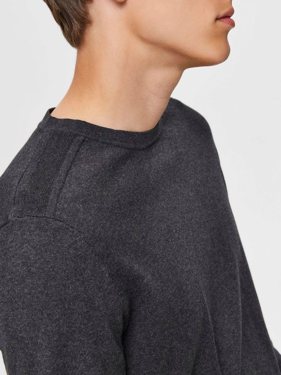 SELECTED HOMME Gebreide trui SLHBERG CREW NECK NOOS