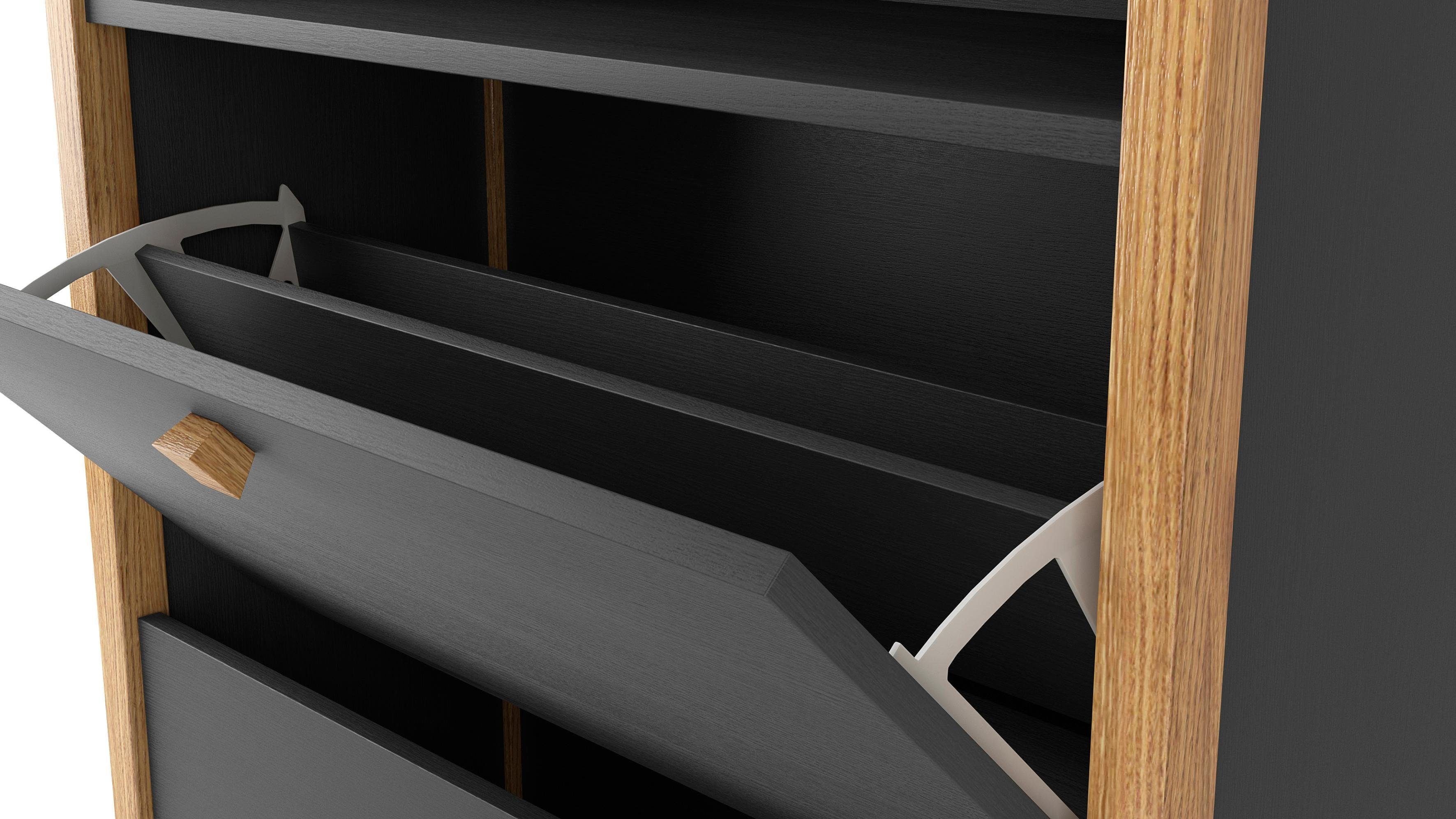 Woodman Schoenenbank Charis in scandinavisch design, houtfineer van eiken