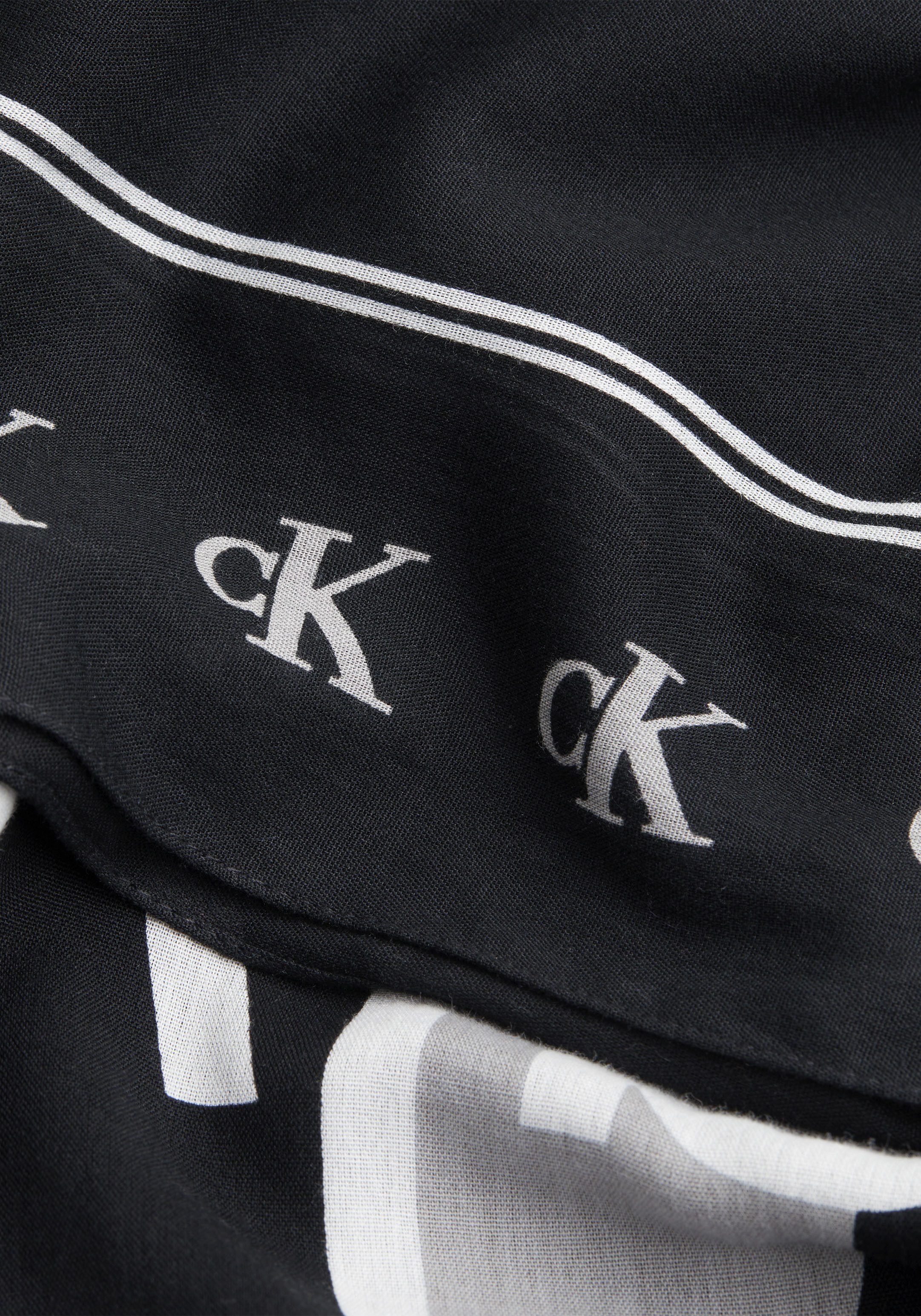 Calvin Klein Sjaal BOLD MONO LOGO SHAWL 130X130