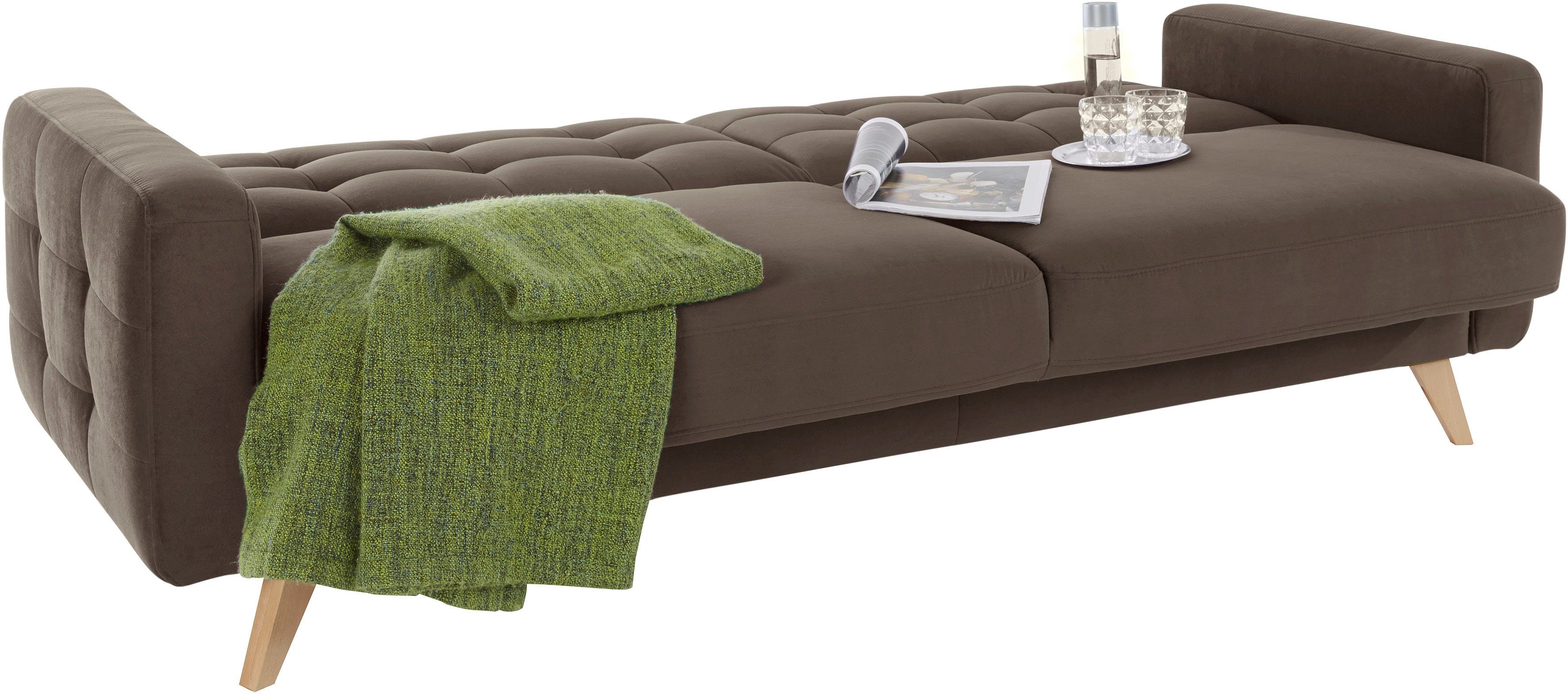 exxpo - sofa fashion 3-zitsbank Nappa, compact en comfortabel, handig, tijdloos design, L-vorm
