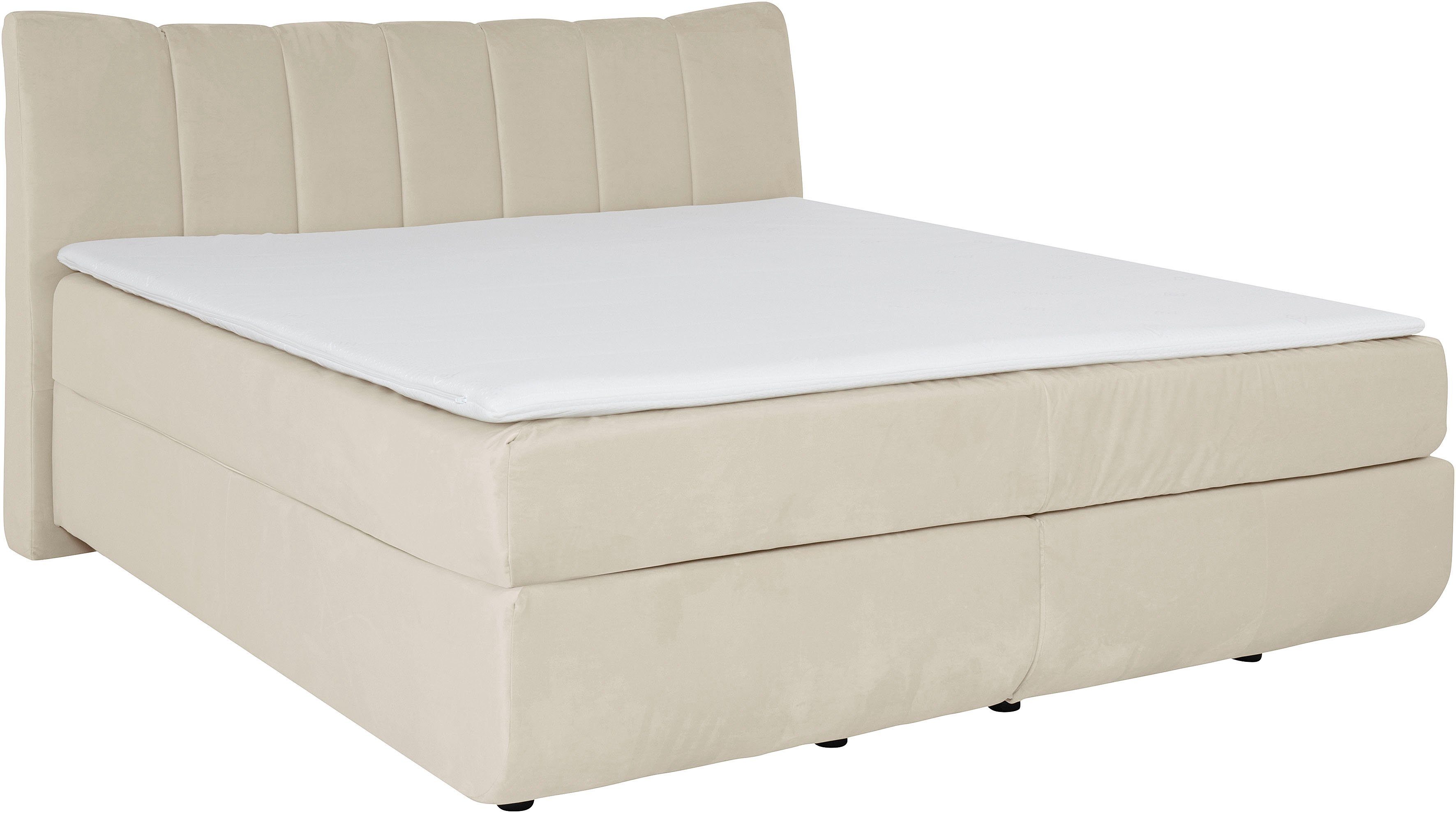 Leonique Boxspring Océane Los van de vloer- werkt vrijzwevend, verschillende hardheden (ook H4)