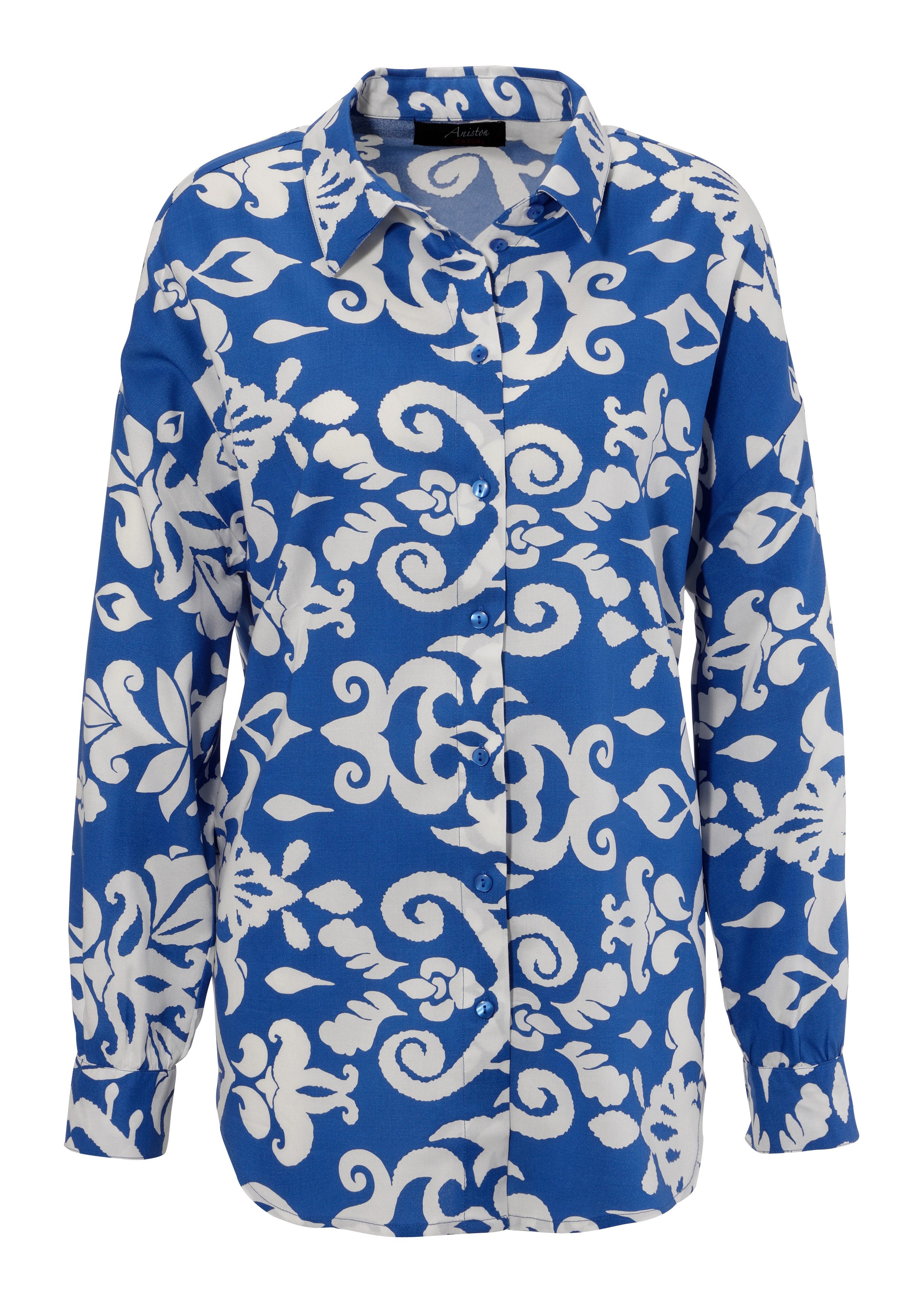 Aniston CASUAL Overhemdblouse met fantasierijke, grootschalige print - nieuwe collectie