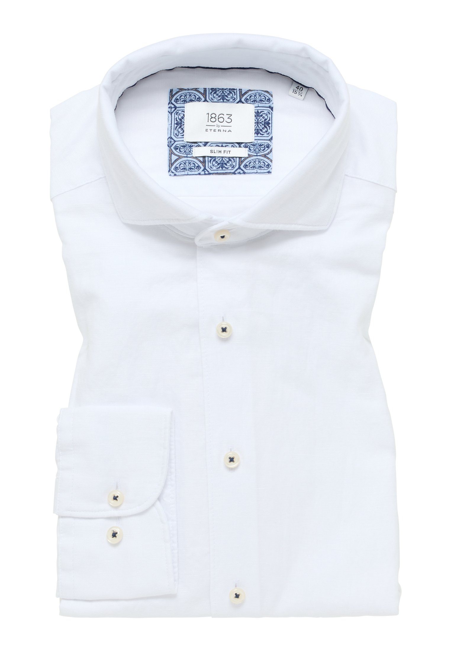 Eterna Overhemd met lange mouwen Slim fit EASY IRON (gemakkelijk te strijken)