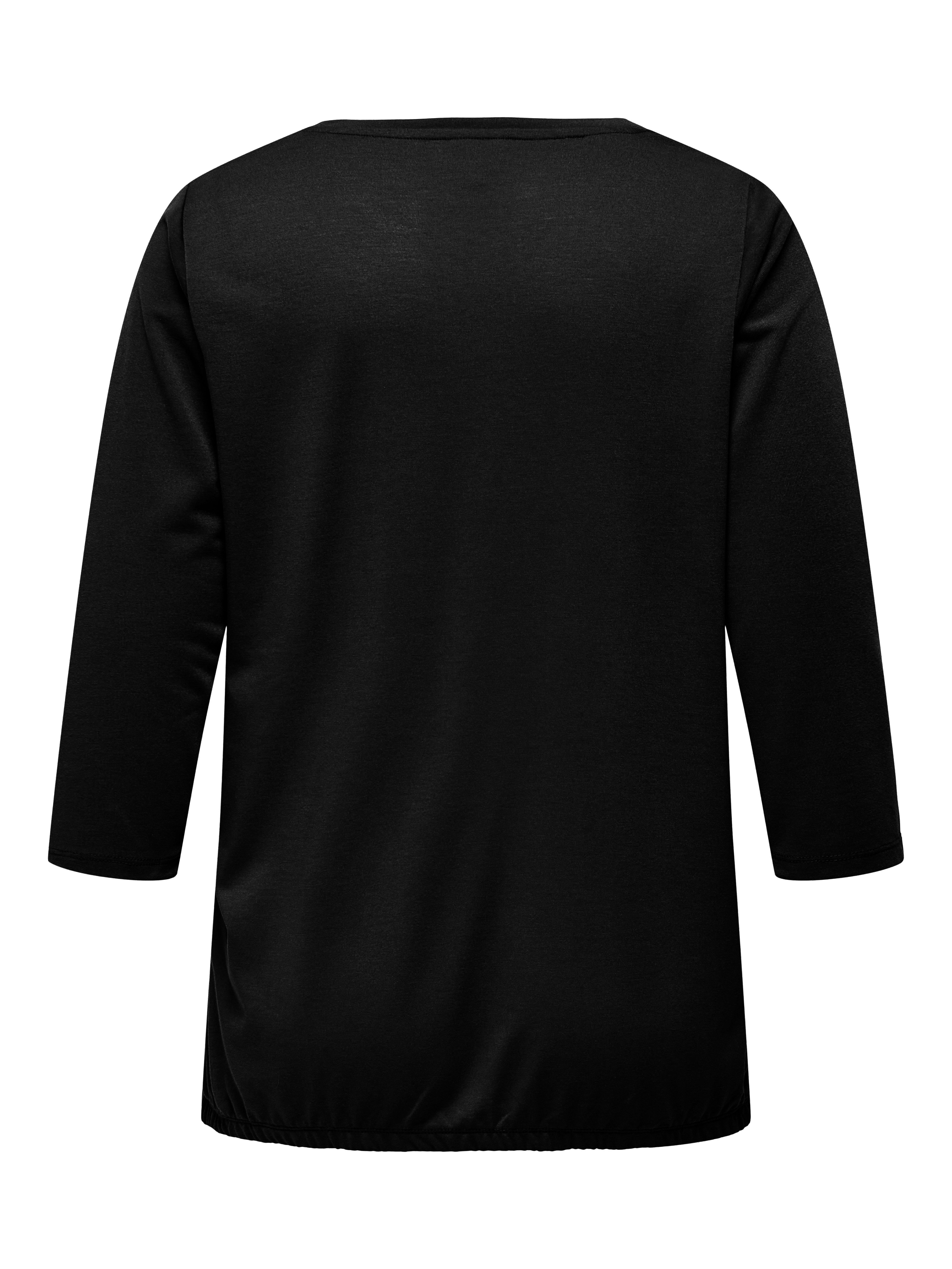 ONLY CARMAKOMA Shirt met 3 4 mouwen CARCARLINNE V-NECK 3 4 TOP JRS BF