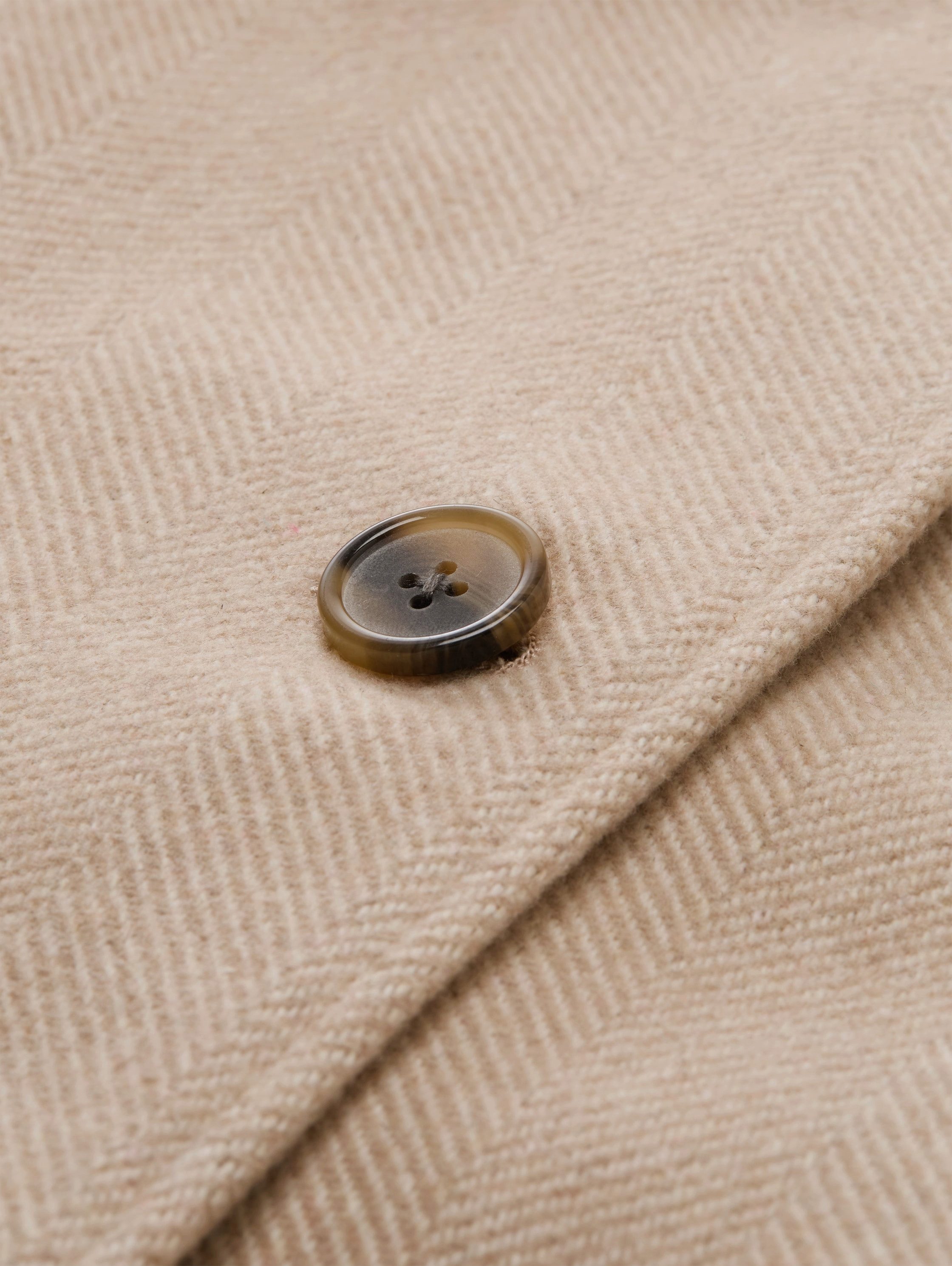Tom Tailor Wollen jas met knoopsluiting en opstaande kraag
