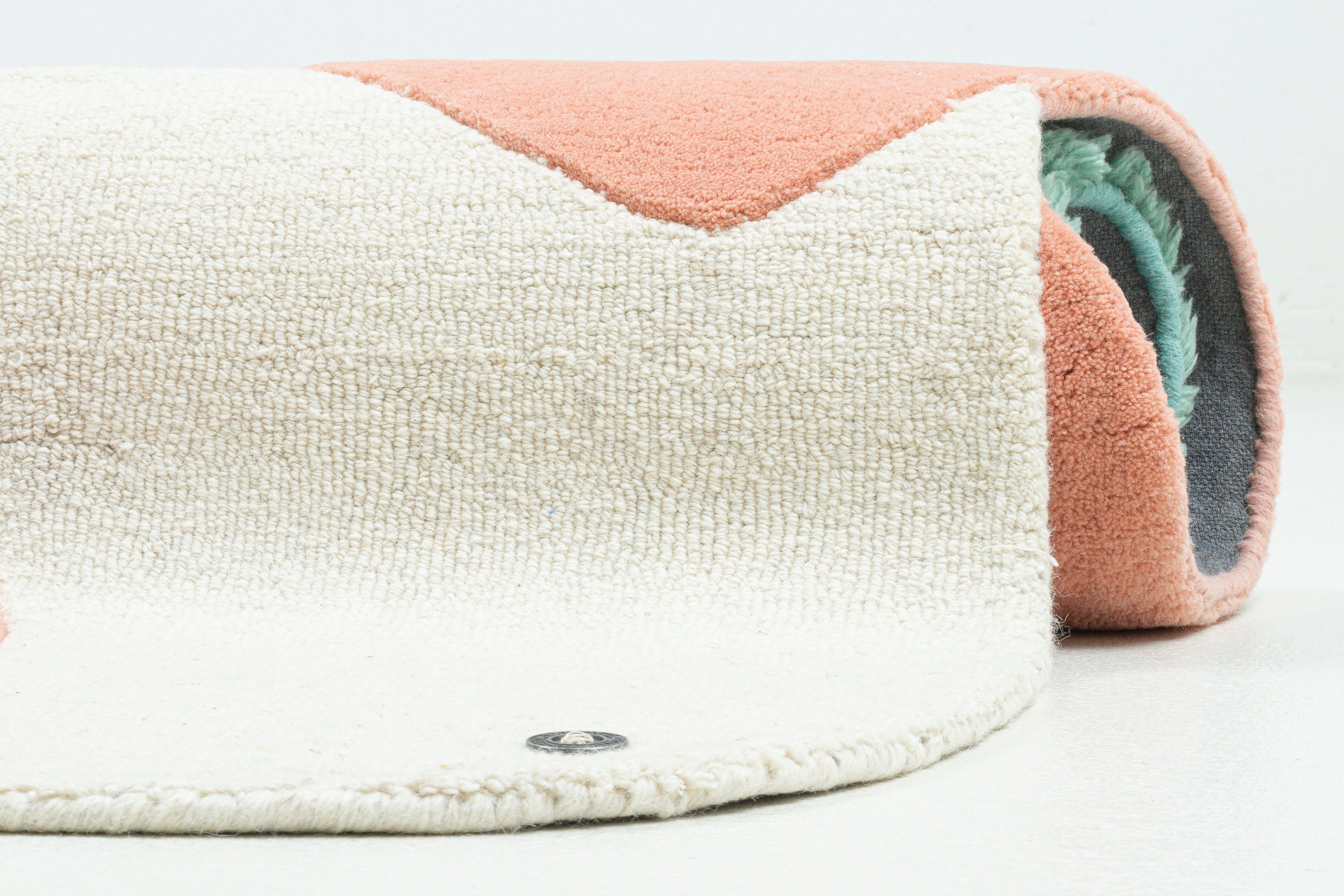 TOM TAILOR HOME Design-vloerkleed Bings Colorful Poppy Kortpolig, 100% wol, modern design, abstracte bloemen