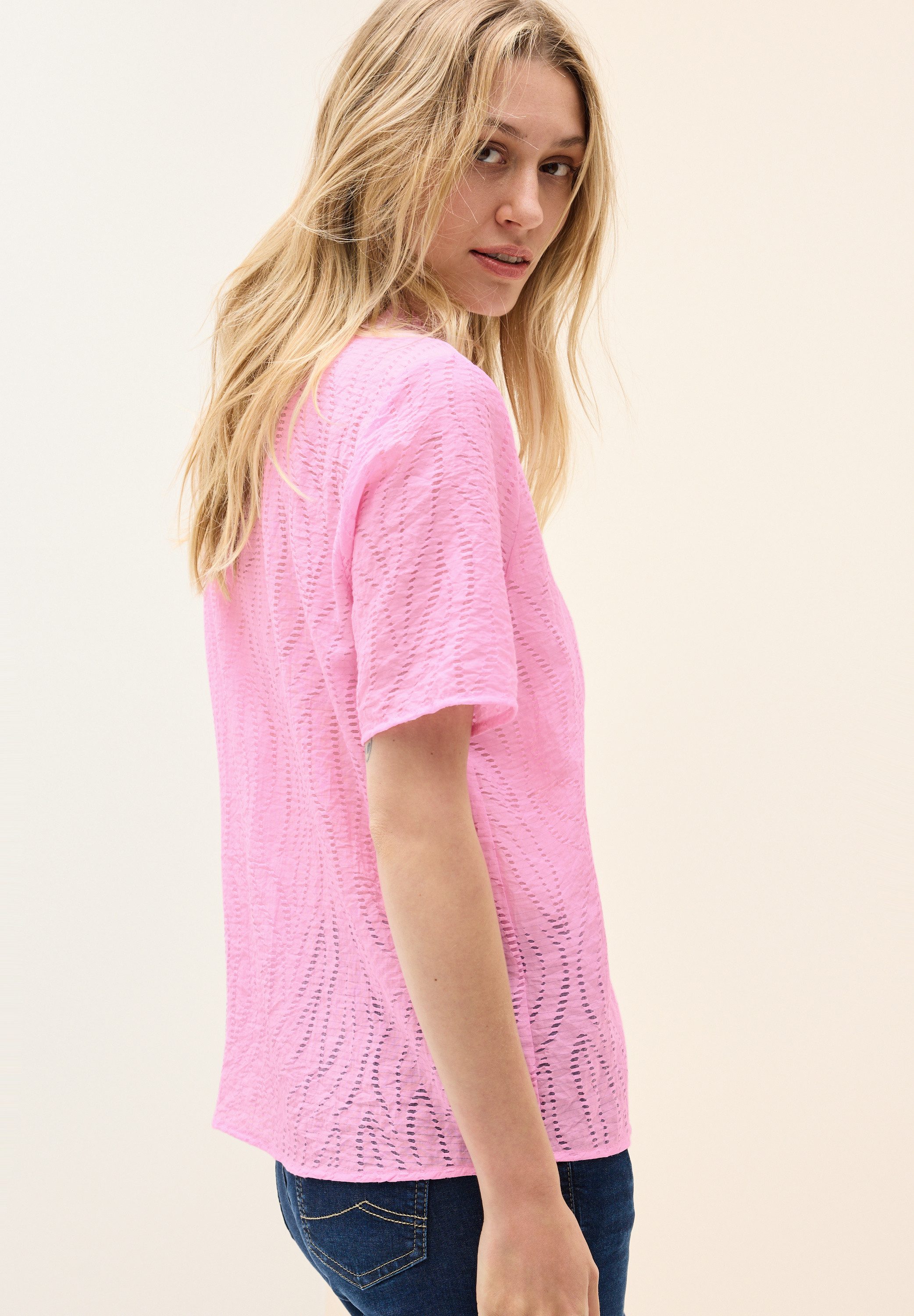 Cecil Overhemdblouse met lichte structuurpatroon