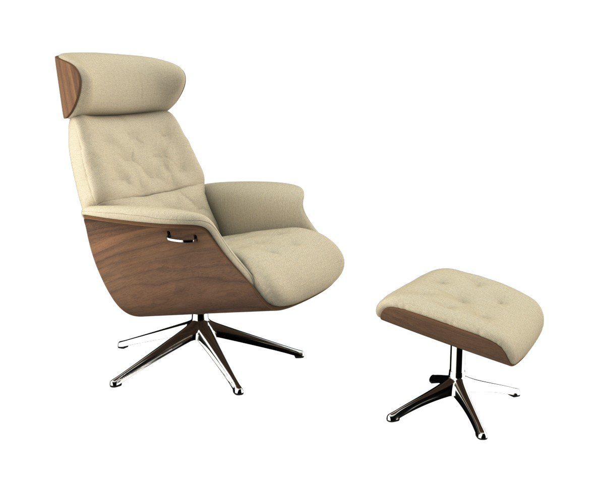 FLEXLUX Relaxfauteuil Volden, functionele stoel, gestoffeerde stoel, armleuningen, TV-fauteuil