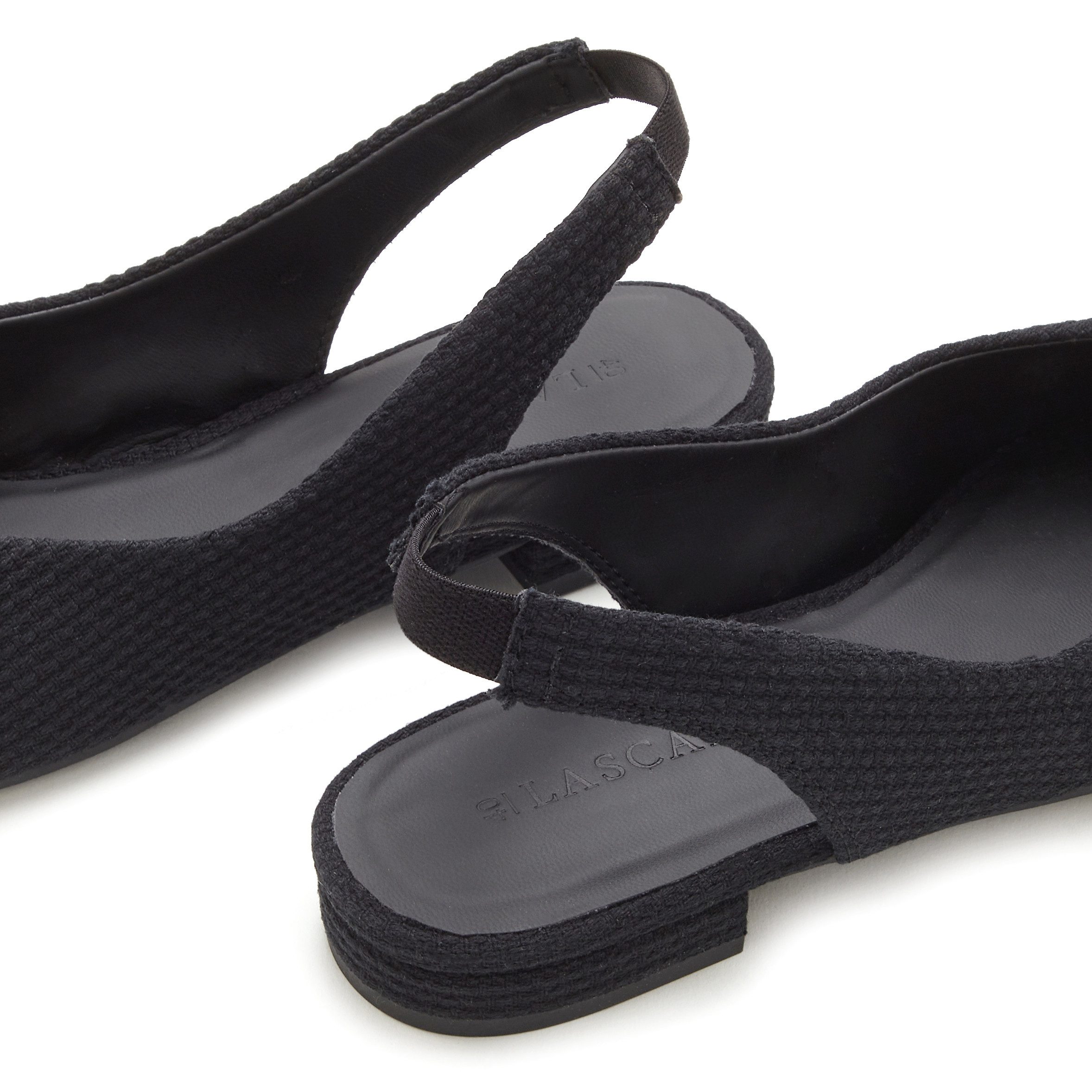 Lascana Ballerina's , sling-ballerina met elastische band van textiel vegan