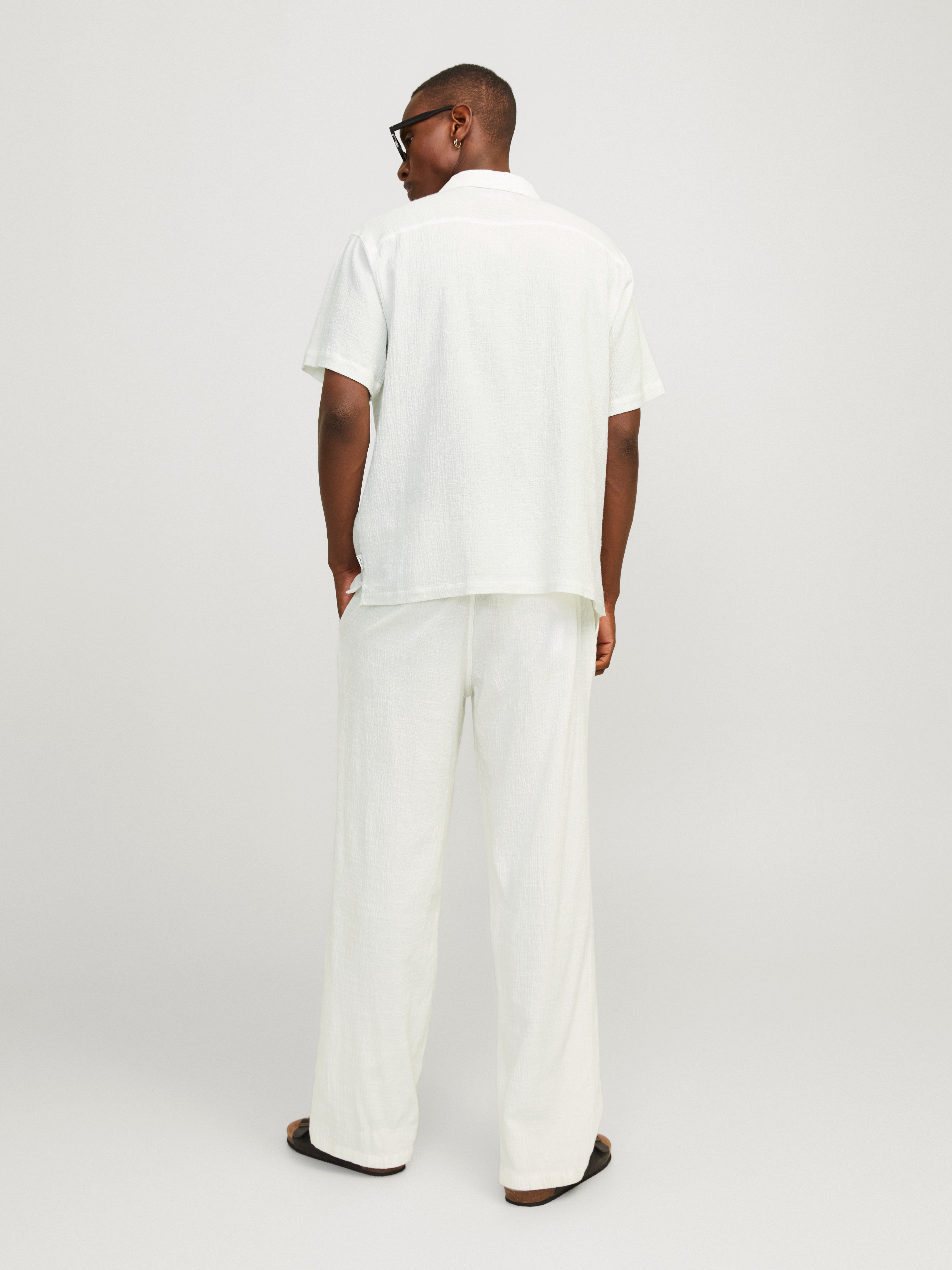 Jack & Jones Overhemd met korte mouwen JORLUKE CRINKLE RESORT SHIRT SS SN