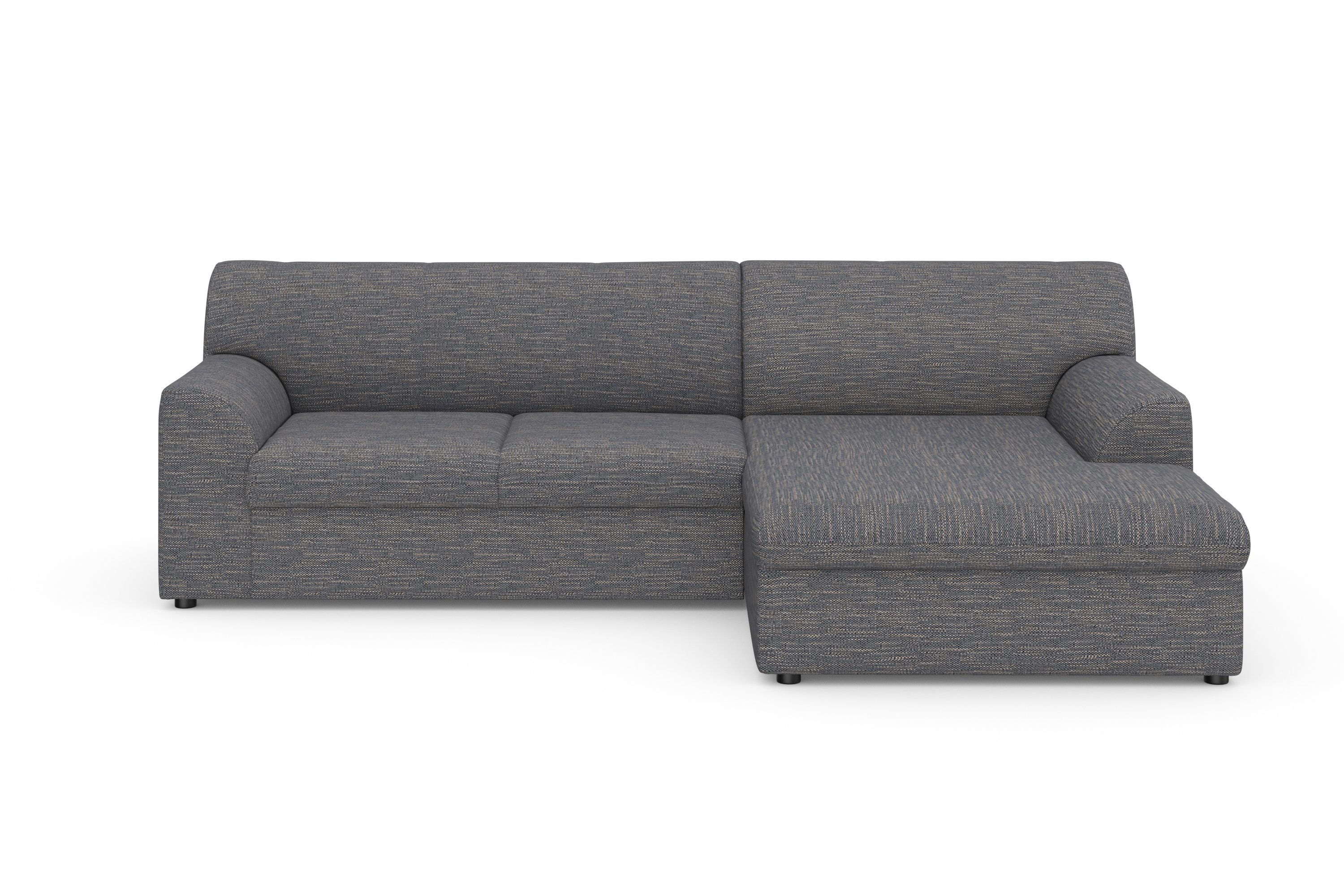 DOMO collection Hoekbank Topper, elegant en tijdloos, compacte afmetingen 245/155cm, L-vorm