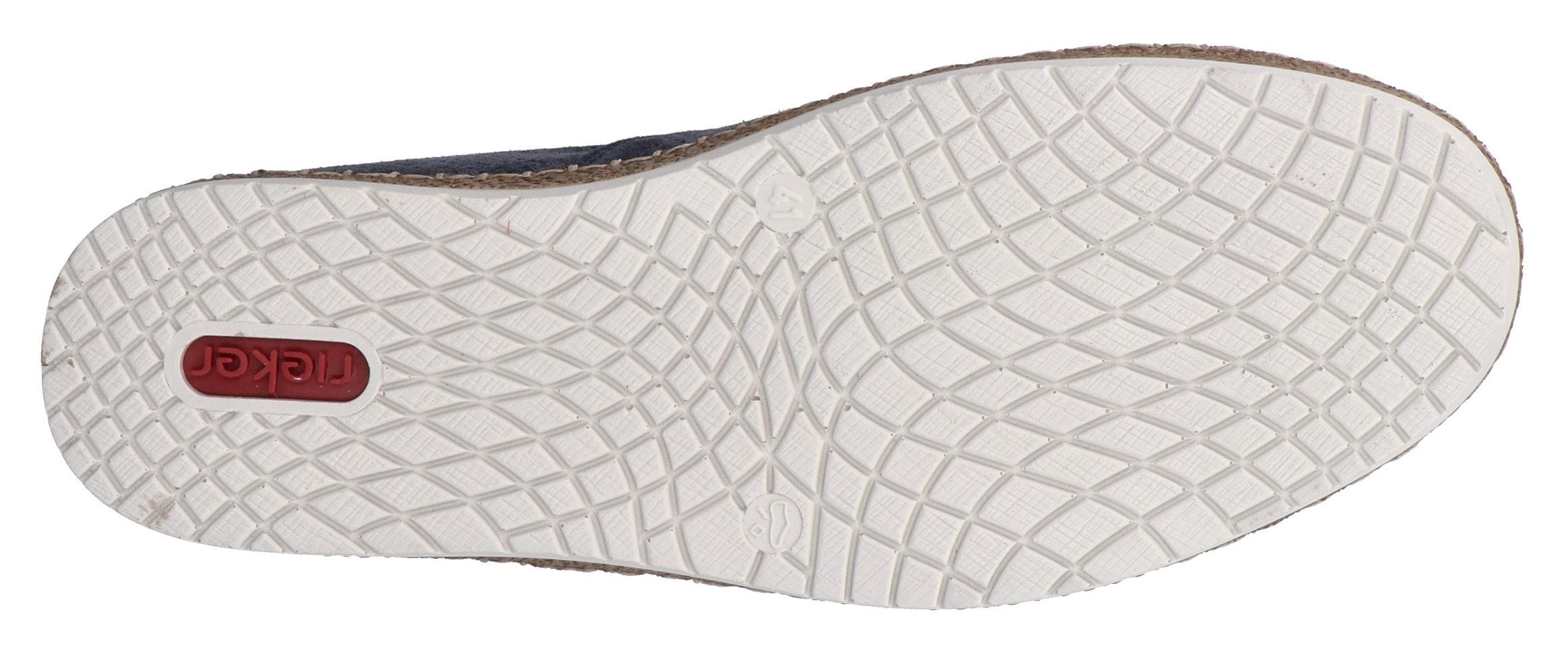 Rieker Instappers , instapschoen, casual slipper, moccasin met perforatie