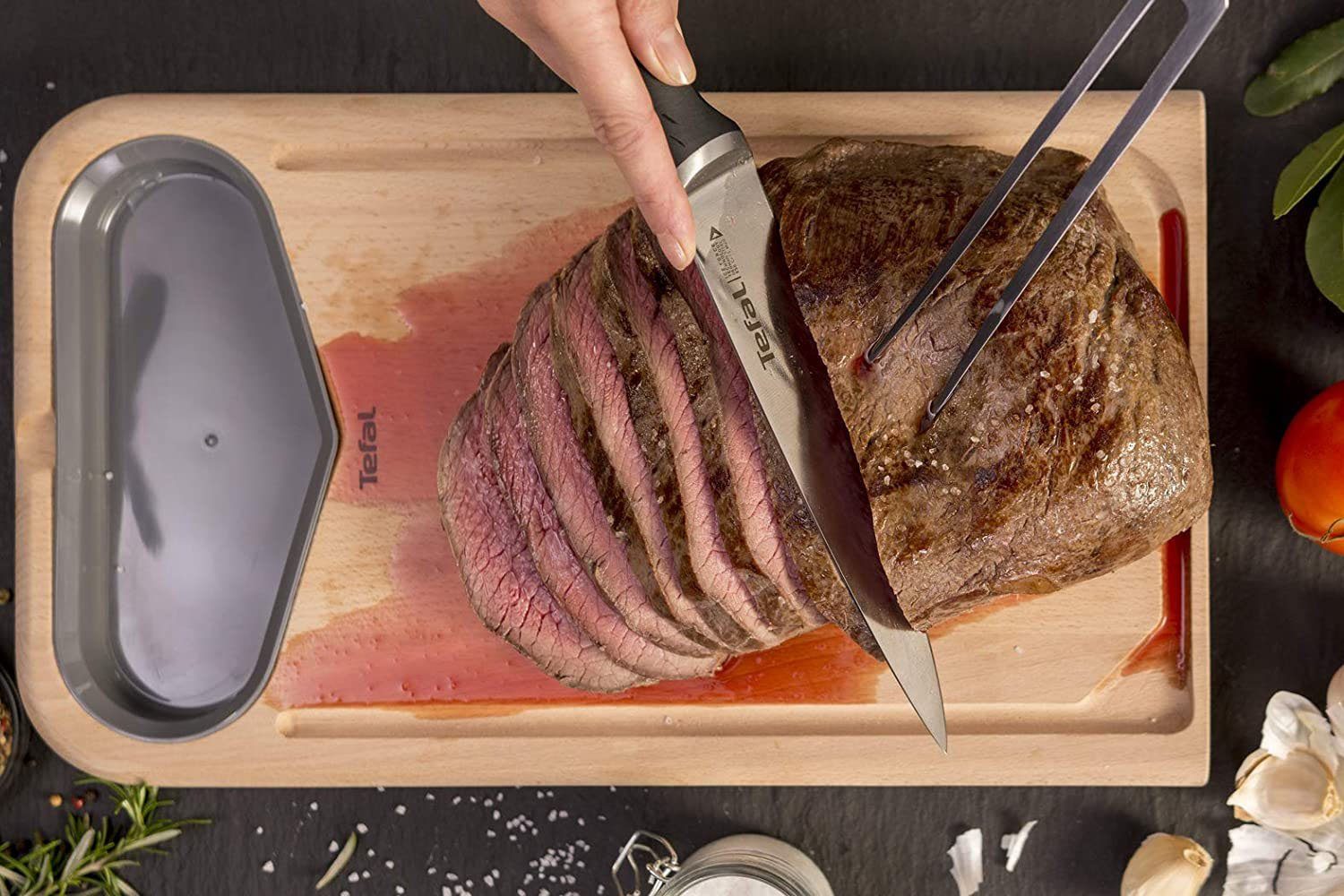 Tefal Vleesmes Ice Force IJsharding, duurzame prestaties, vis/vlees, roestvrij staal (1-delig)