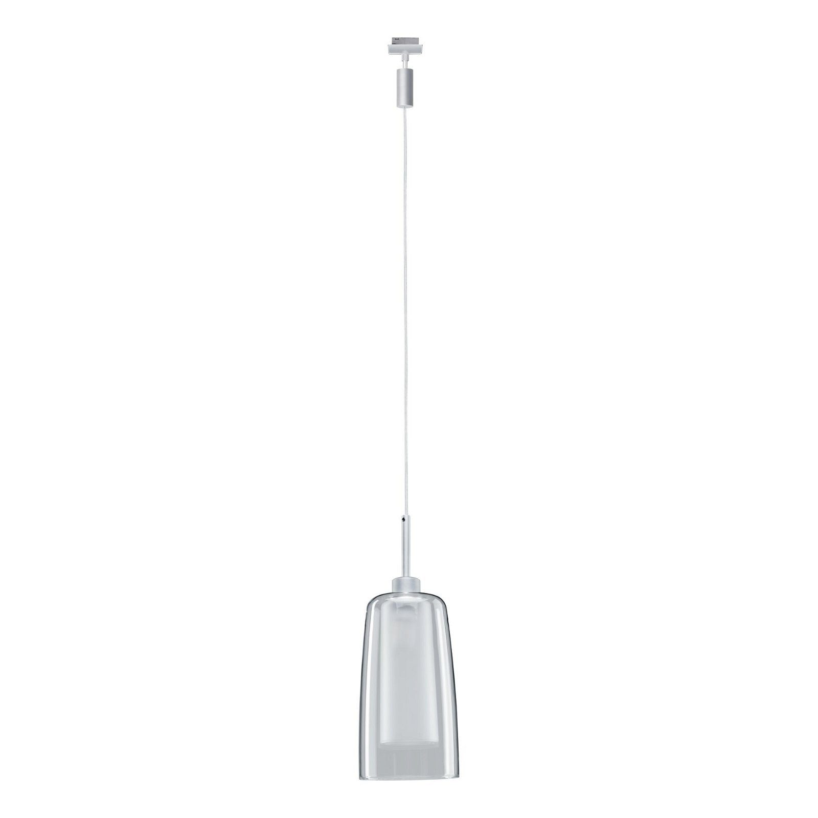 Paulmann Railsysteem-lampen URail Hanglamp Arido II GU10 560lm 5W 2700K 230V Chroom mat, Helder, Satin (1-delig)
