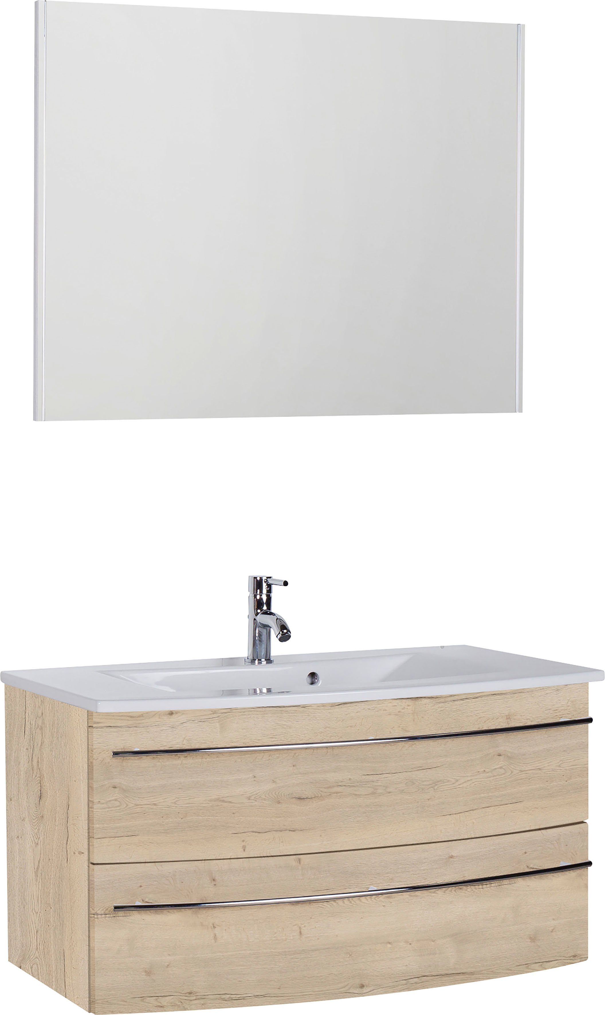 MARLIN Badkamerserie 3040 , breedte 90 cm (2-delig) badmeubelsets wit