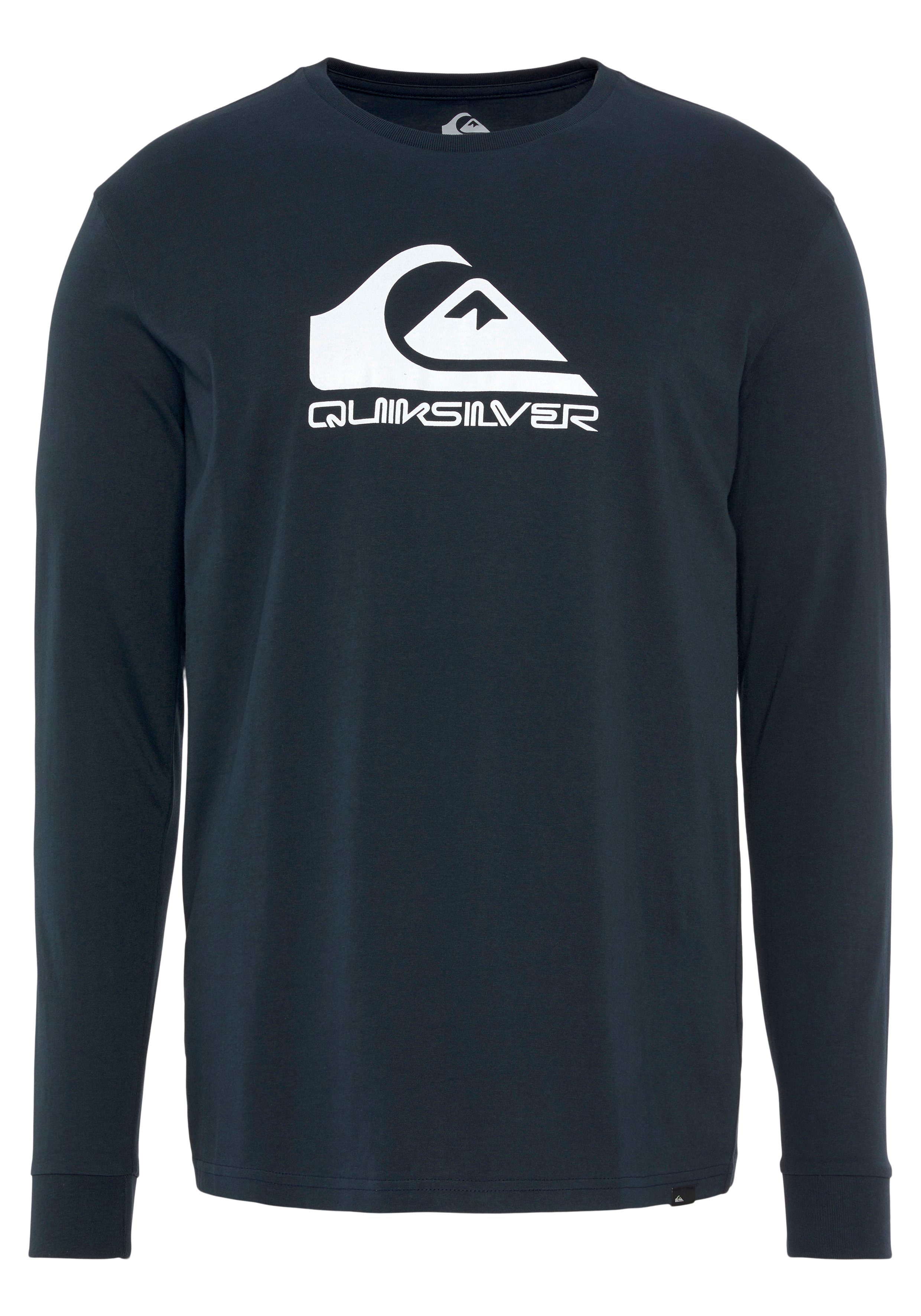Quiksilver Shirt met lange mouwen Heren dubbelpak met logoprint (set, 2-delig)