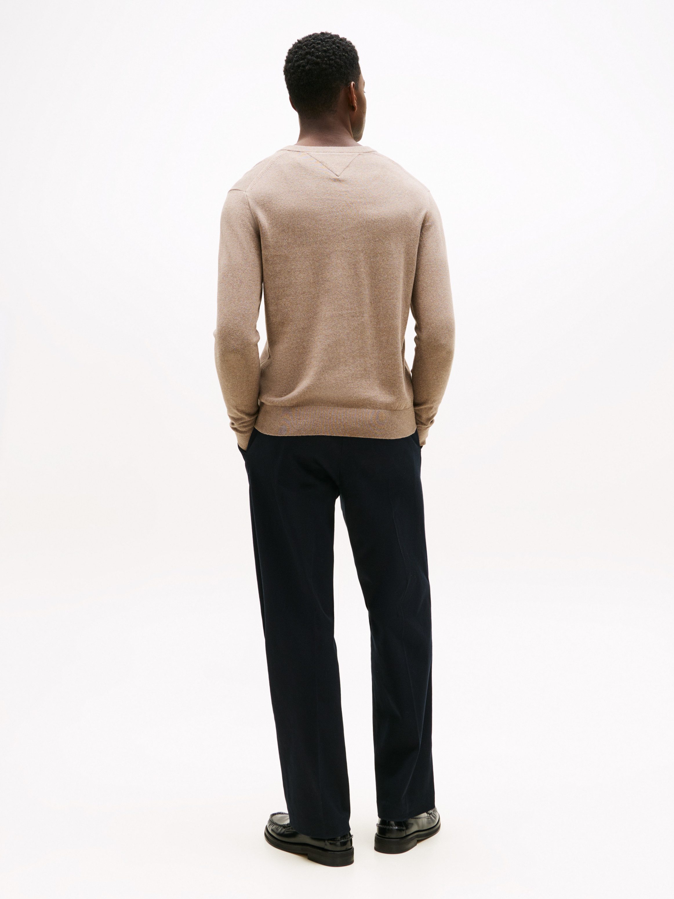 Tommy Hilfiger Trui met V-hals PIMA ORG CTN CASHMERE V NECK