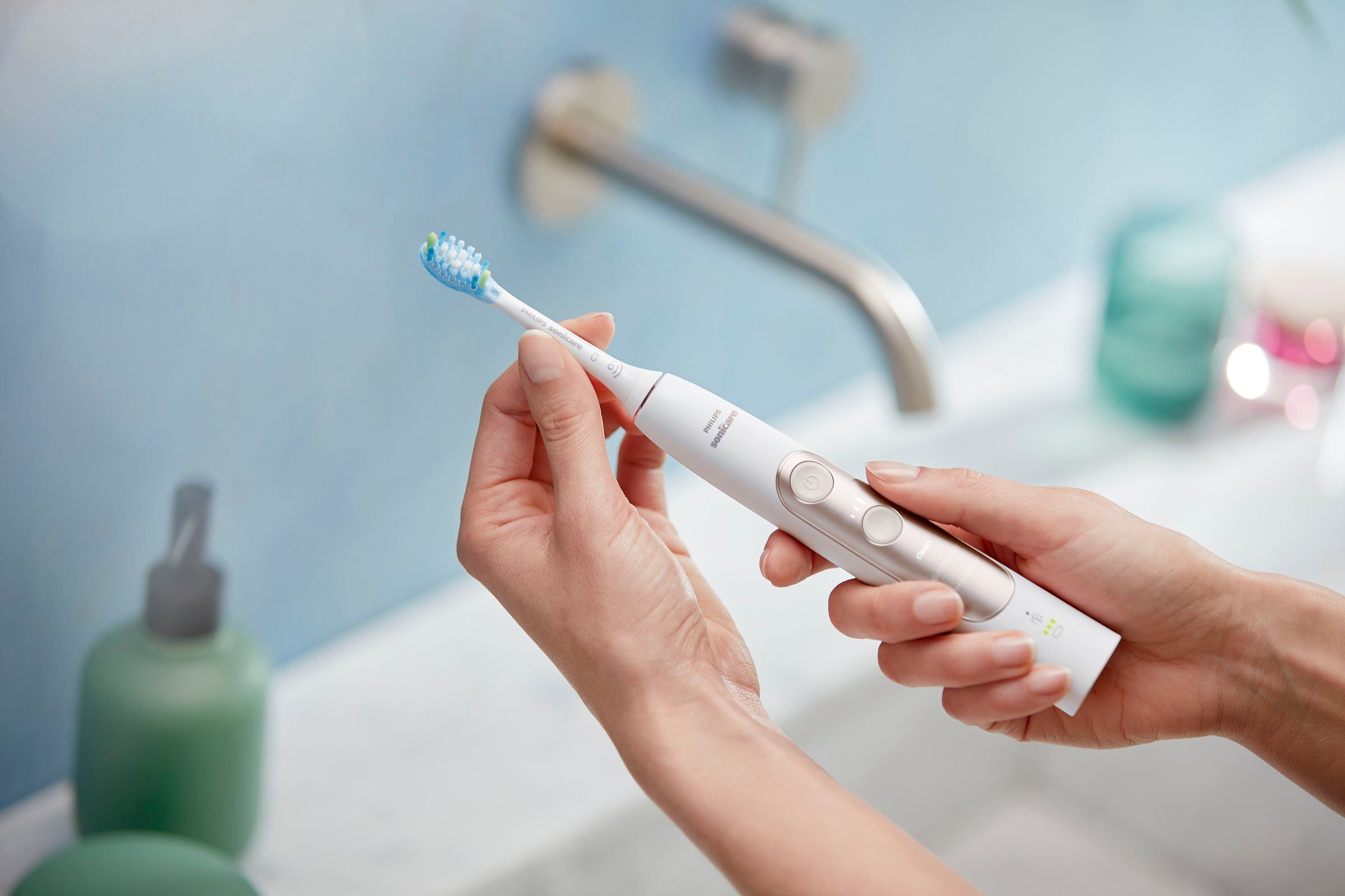 Philips Sonicare Elektrische tandenborstel ExpertClean 7300 HX9601 met sonartechnologie, reisetui