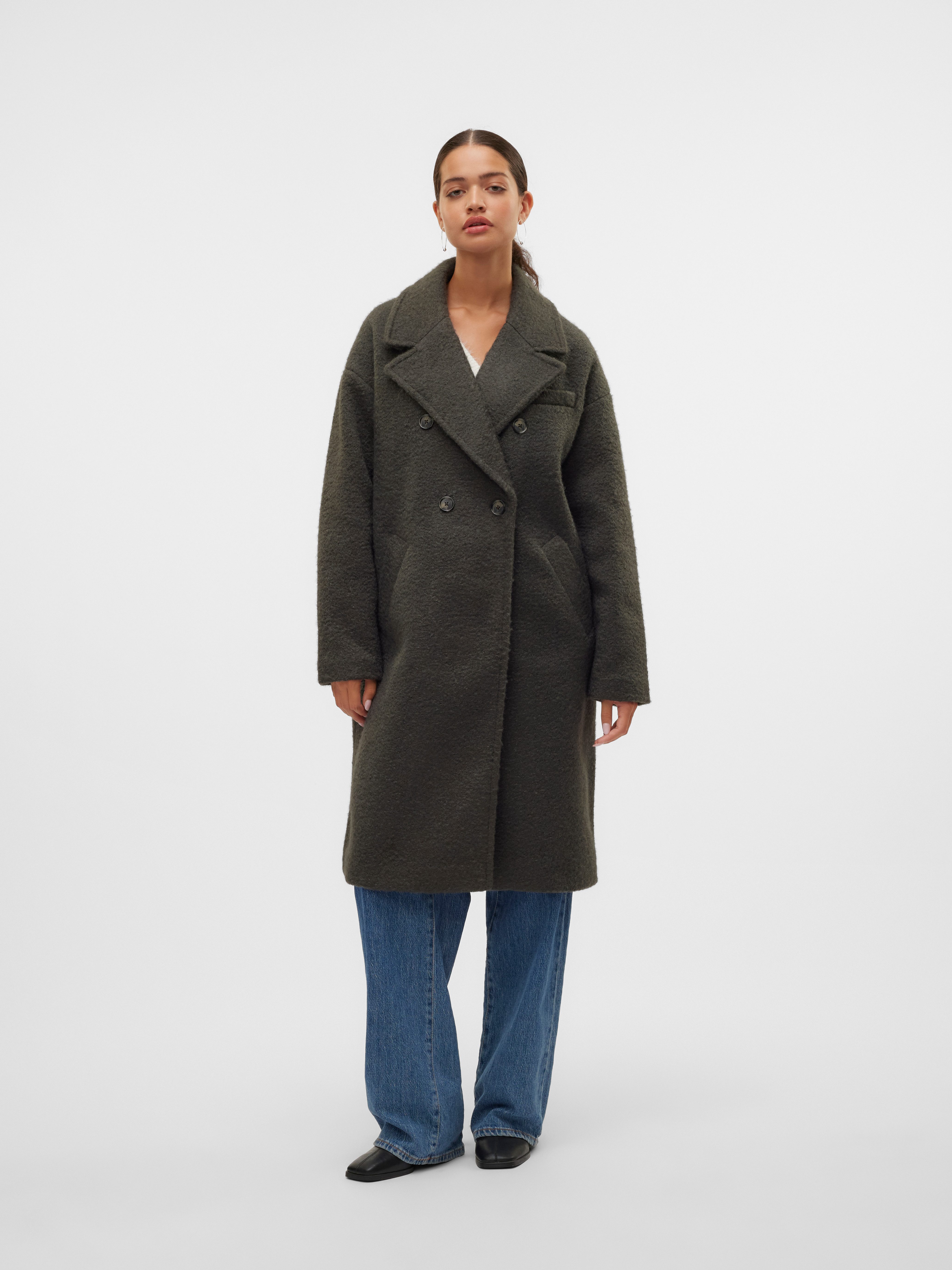 Vero Moda Lange jas VMELITEERIKA LONG COAT BOO