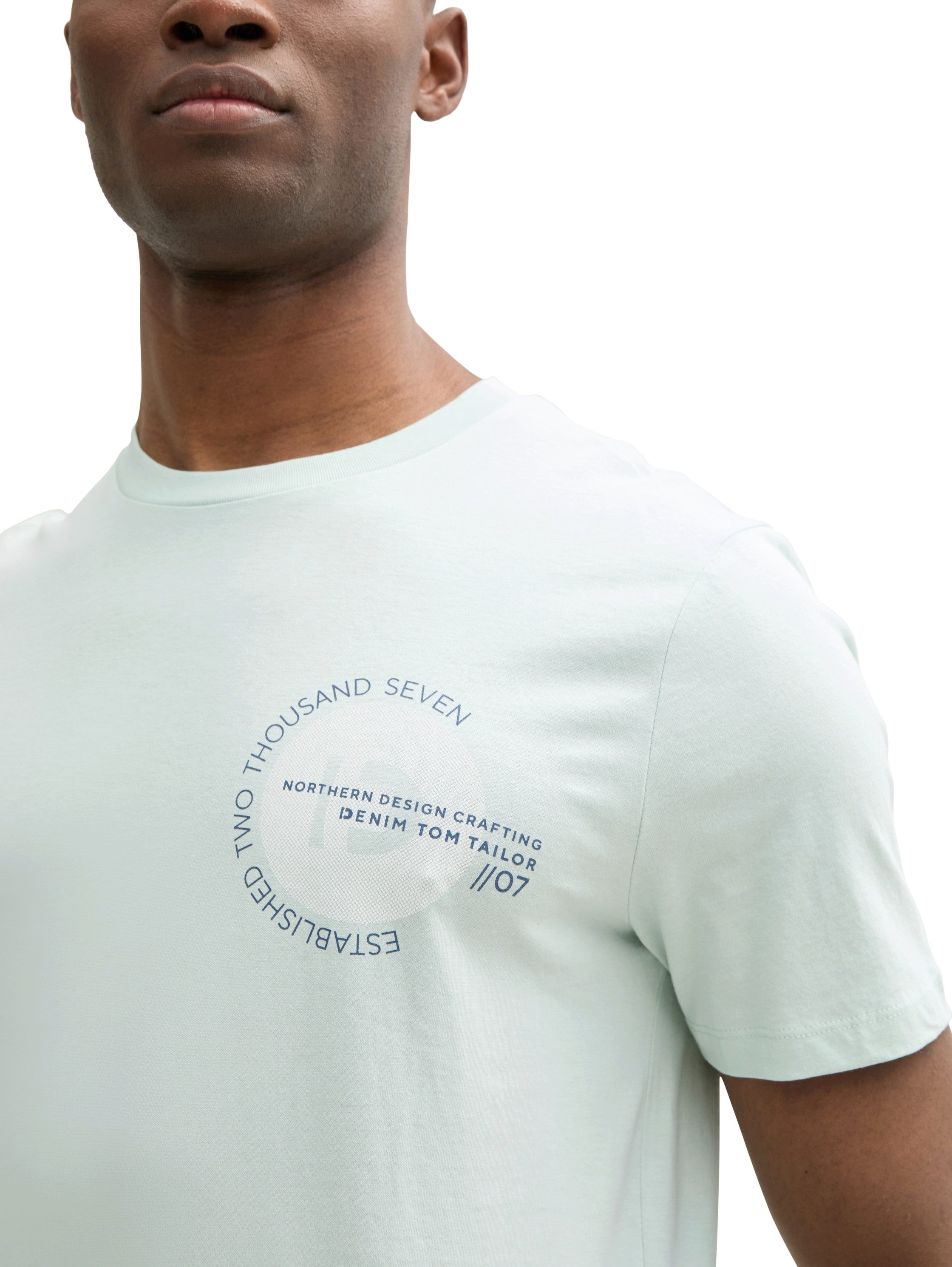 Tom Tailor Denim T-shirt met verschillende logoprints
