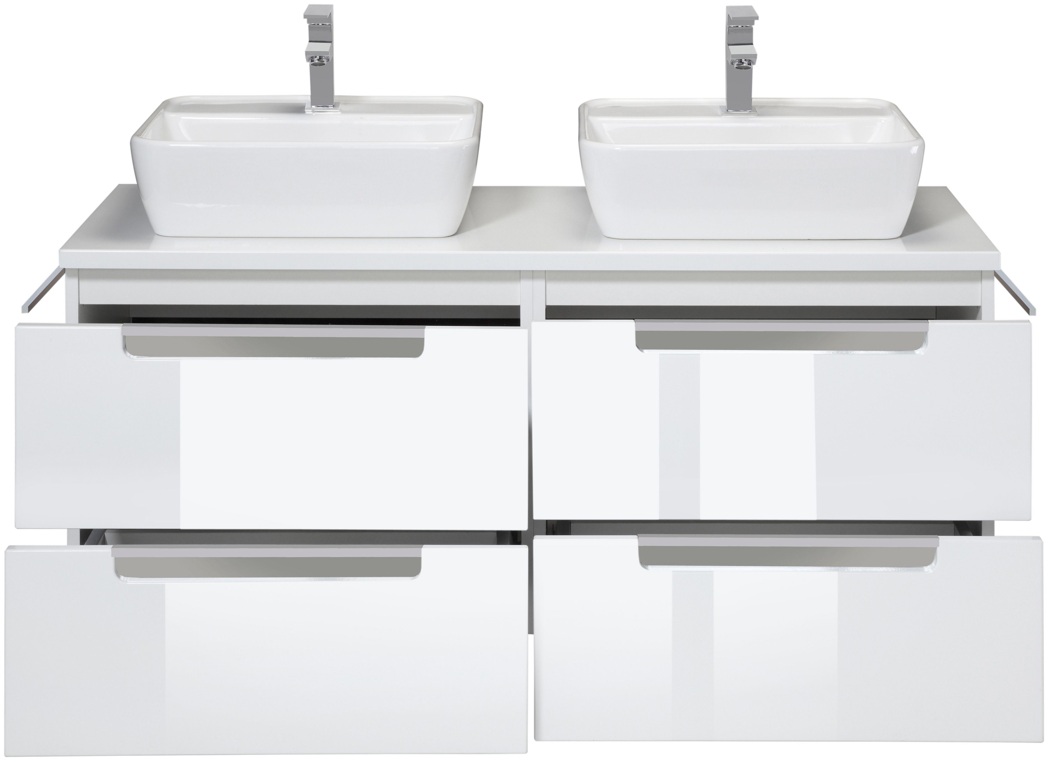 welltime Badmeubelset Malibu Breedte 120 cm, met soft-closetechniek (set, 2 stuks)