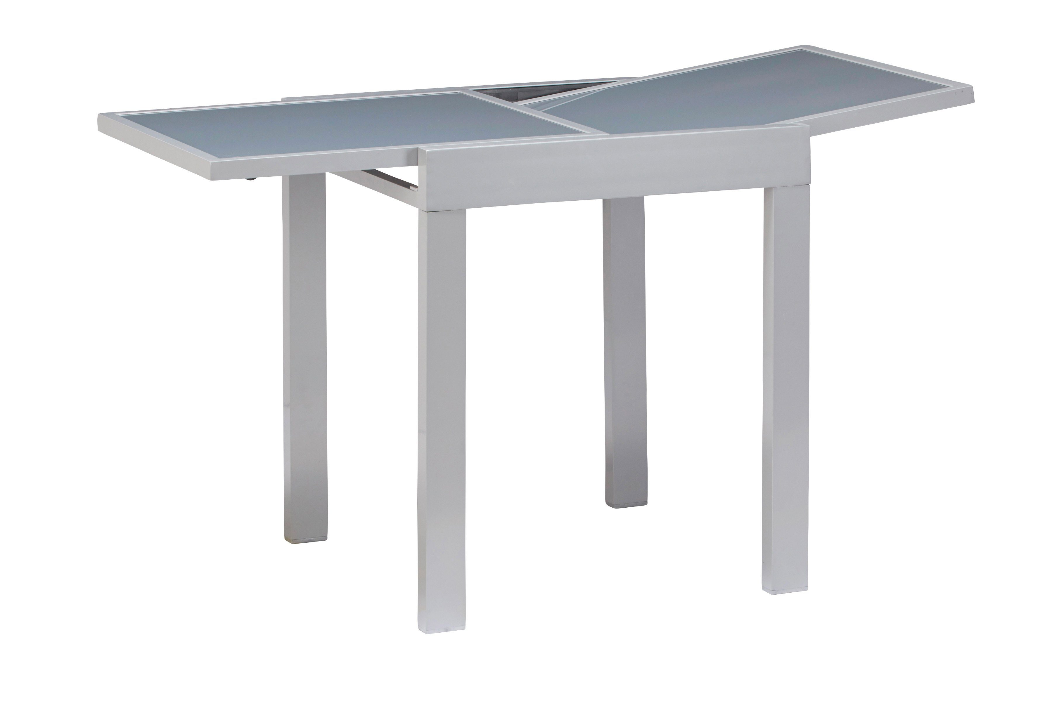 MERXX Balkonset Lima gepoedercoat aluminium, van 100% polyester, voor 2 personen (3-delig)