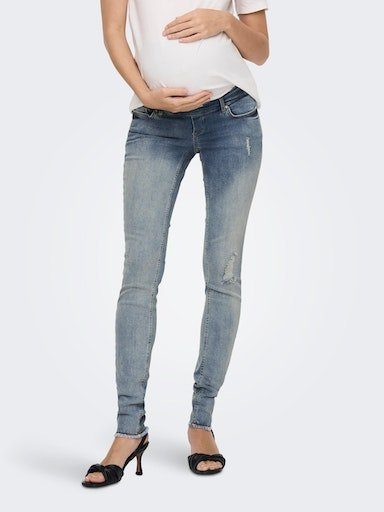 ONLY MATERNITY Zwangerschapsjeans OLMBLUSH MID SK ANK RW DNM NOOS