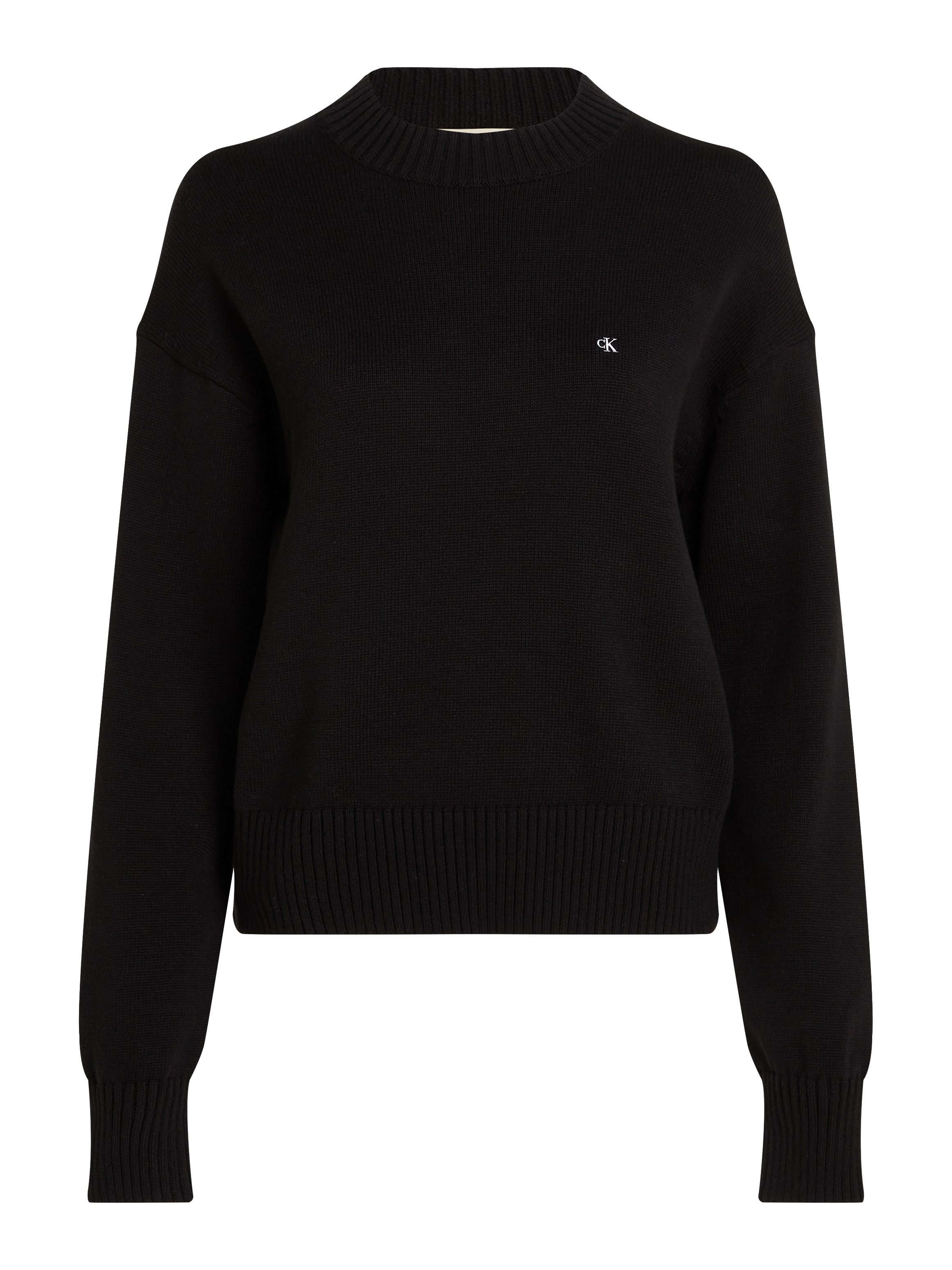 Calvin Klein Trui met ronde hals MONOGRAM EMBRO CREWNECK SWEATER