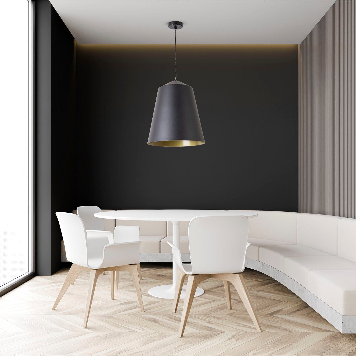 Paco Home Plafondlamp Jackson Woonkamer werkkamer poedercoating industrieel ontwerp E27
