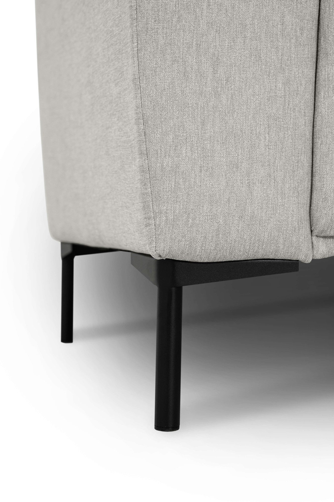 andas Hoekbank Melby Breedte 275 cm, in een zachte structuurstof, losse rugkussens (2-delig)