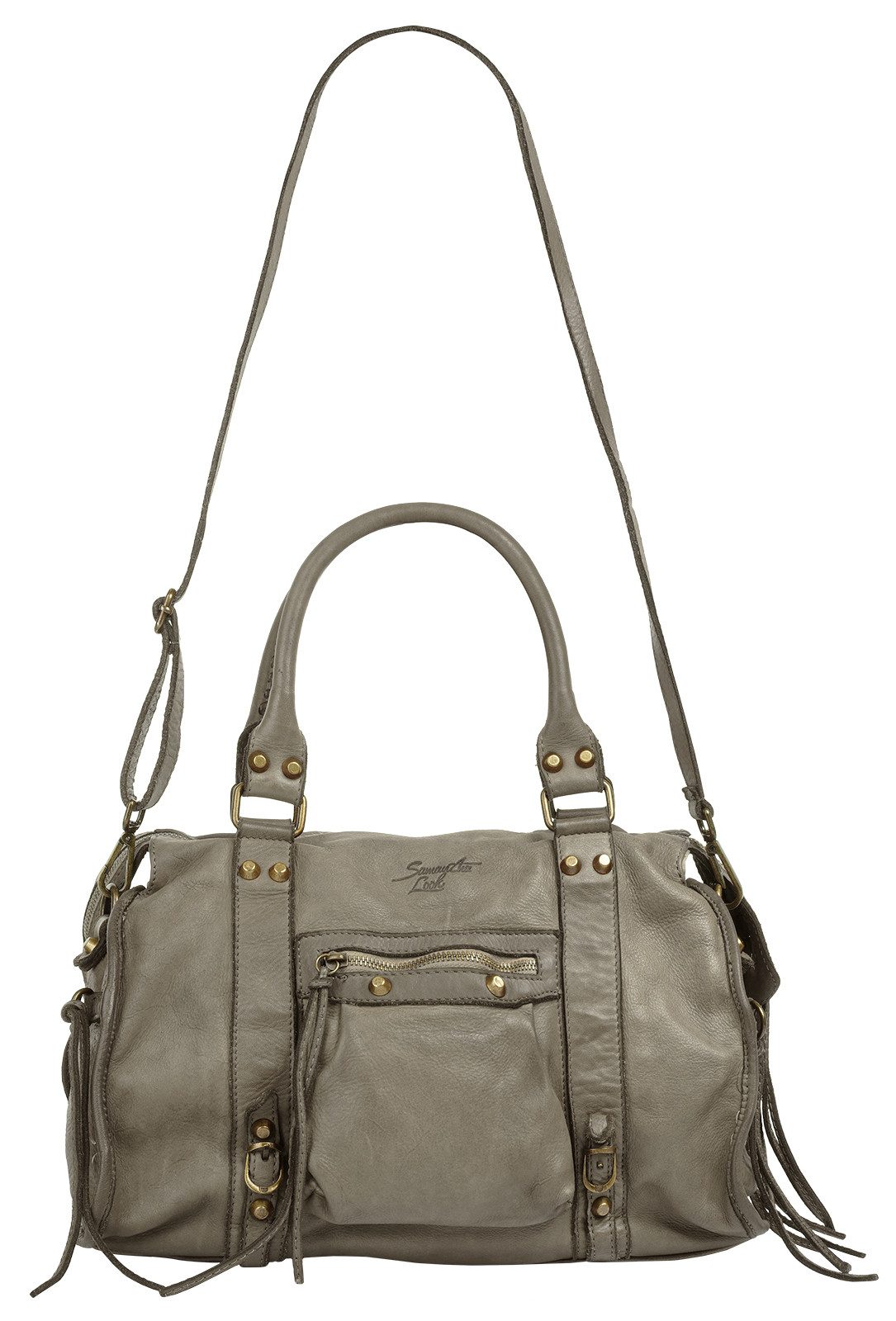 Samantha Look Shopper echt leer, made in italy (1-delig)