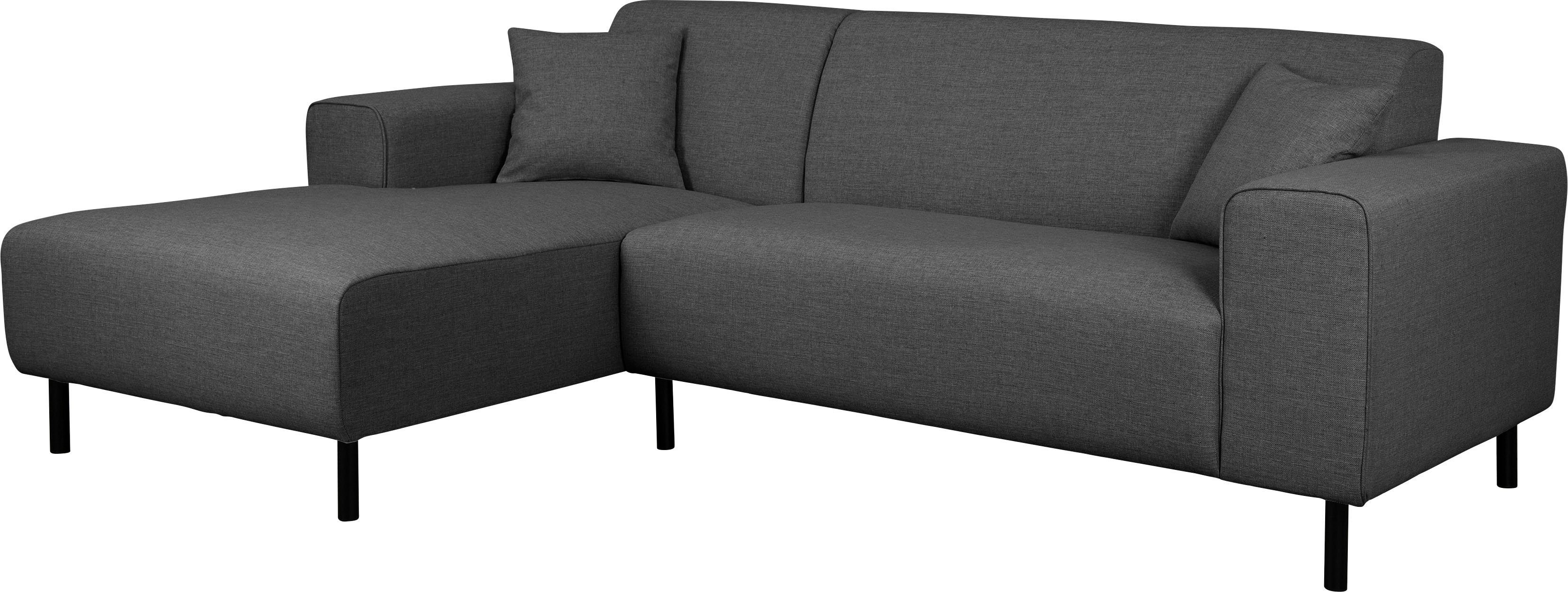 Home affaire Hoekbank ARROS L-vorm met golfondersteuning, afmetingen B/D/H: 235/163/81 cm incl. sierkussens, met recamiere rechts/links bestelbaar, ook in cord