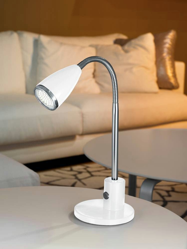 EGLO Tafellamp FOX tafellamp wit, chroom, incl. lichtbron, LED, leeslamp