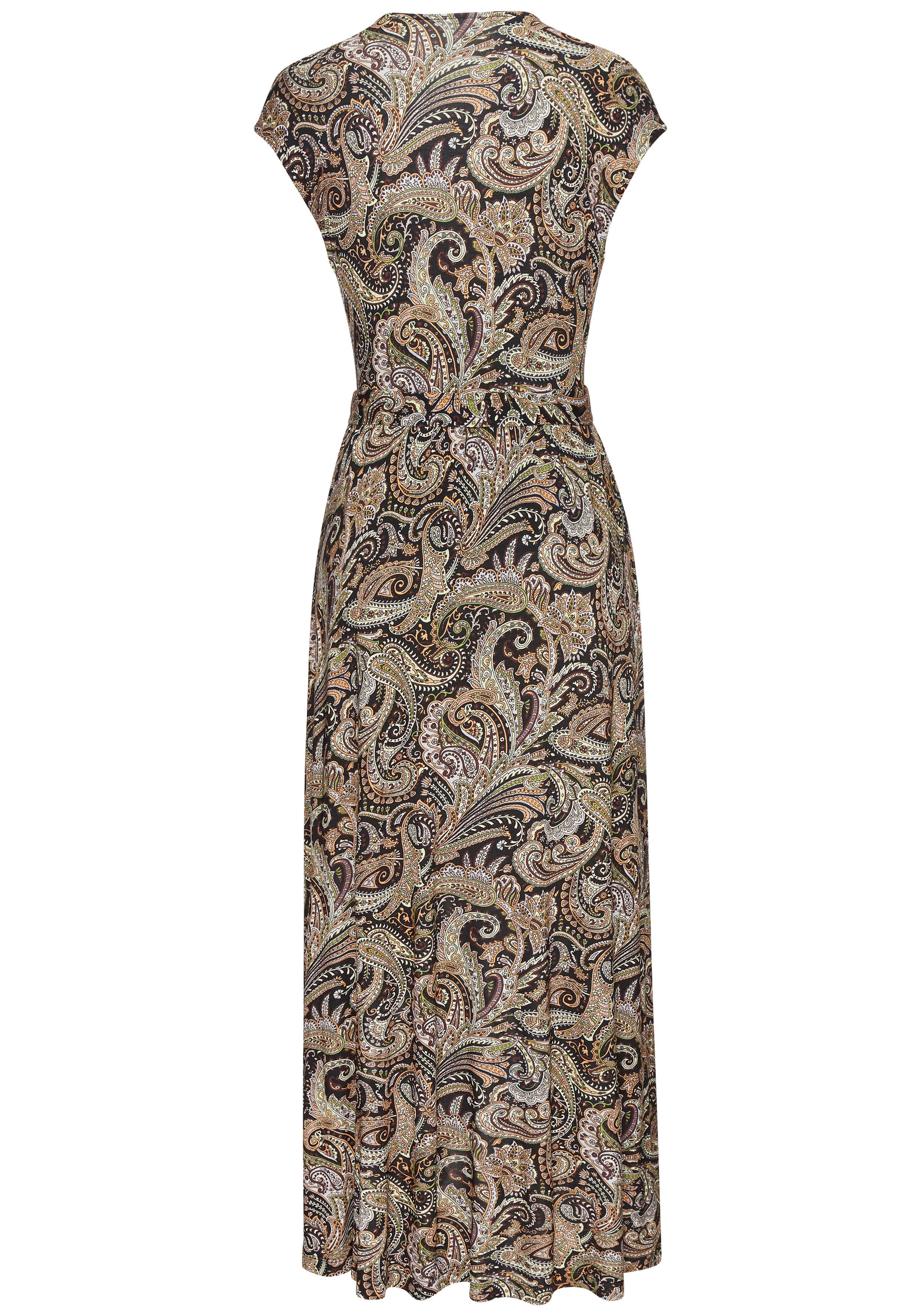 Lascana Maxi-jurk met paisleydruk, zachte viscose-stof