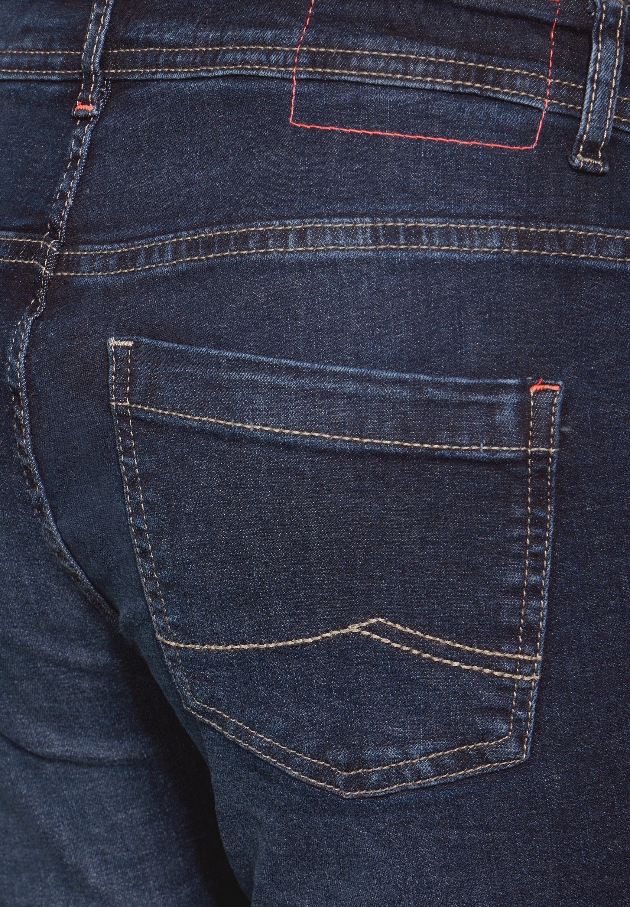 Cecil Slim fit jeans Stijl Vicky in blauwe wassing
