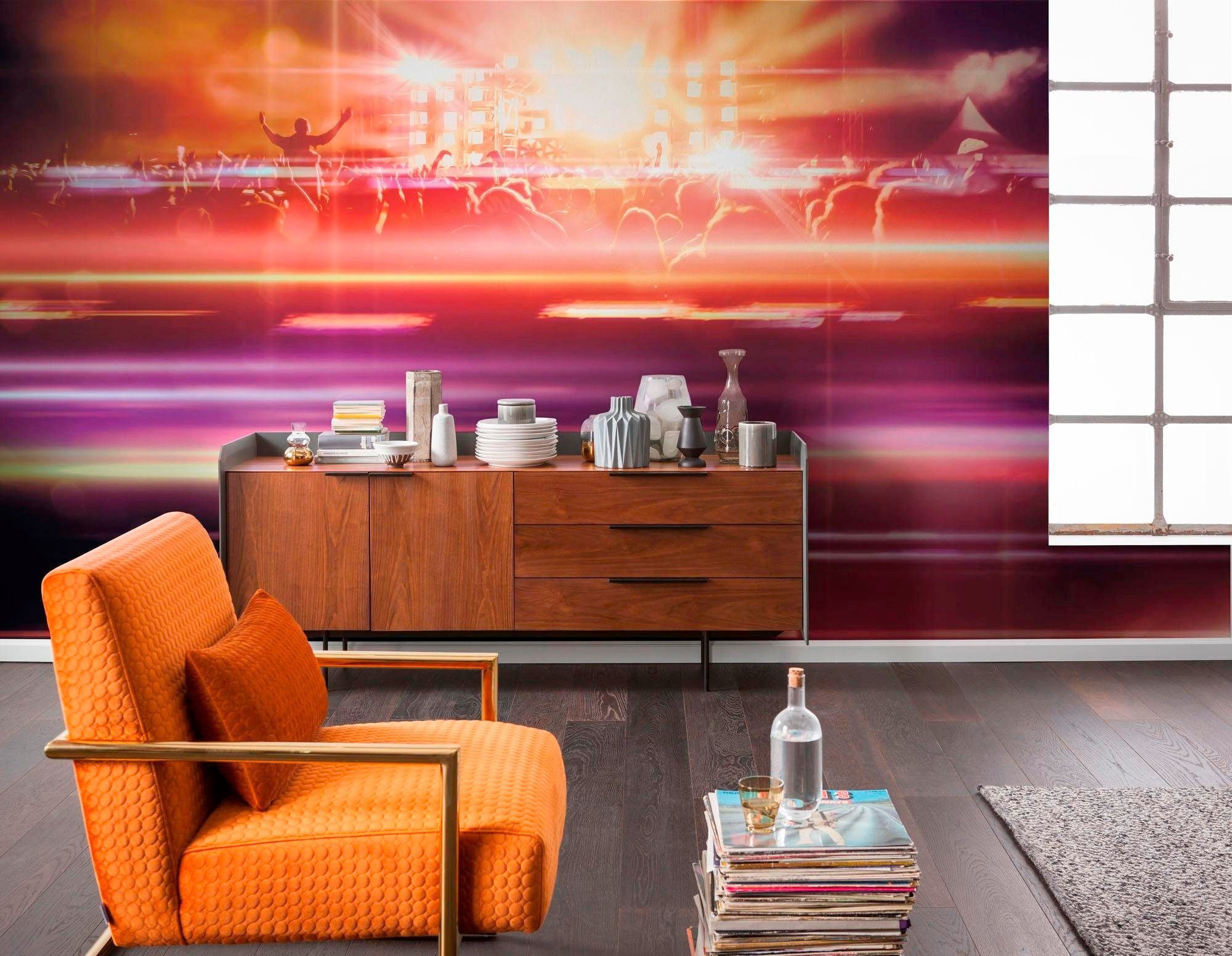 Komar Vliesbehang Digitale print vlies - Open Air Rock - Afmeting 400 x 250 cm (1 stuk)