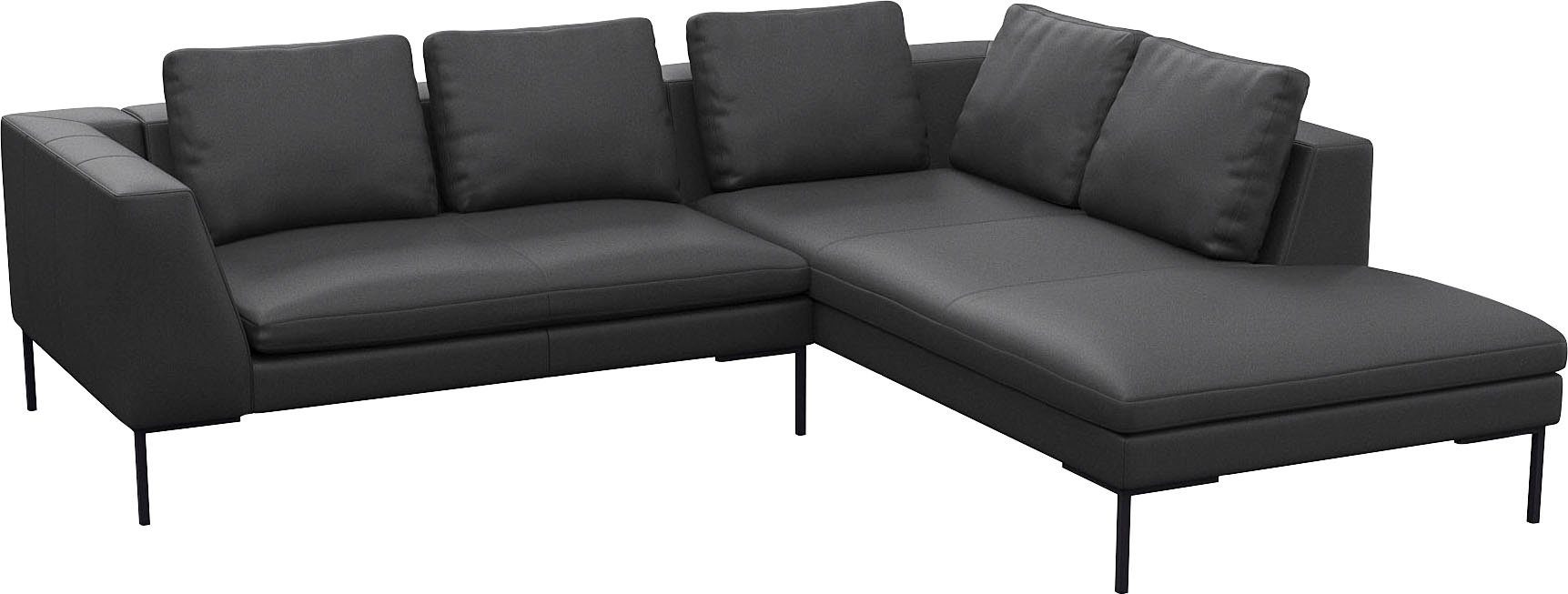 FLEXLUX Hoekbank Loano, super comfortabel zitcomfort door koudschuim in de zitting, L-vorm