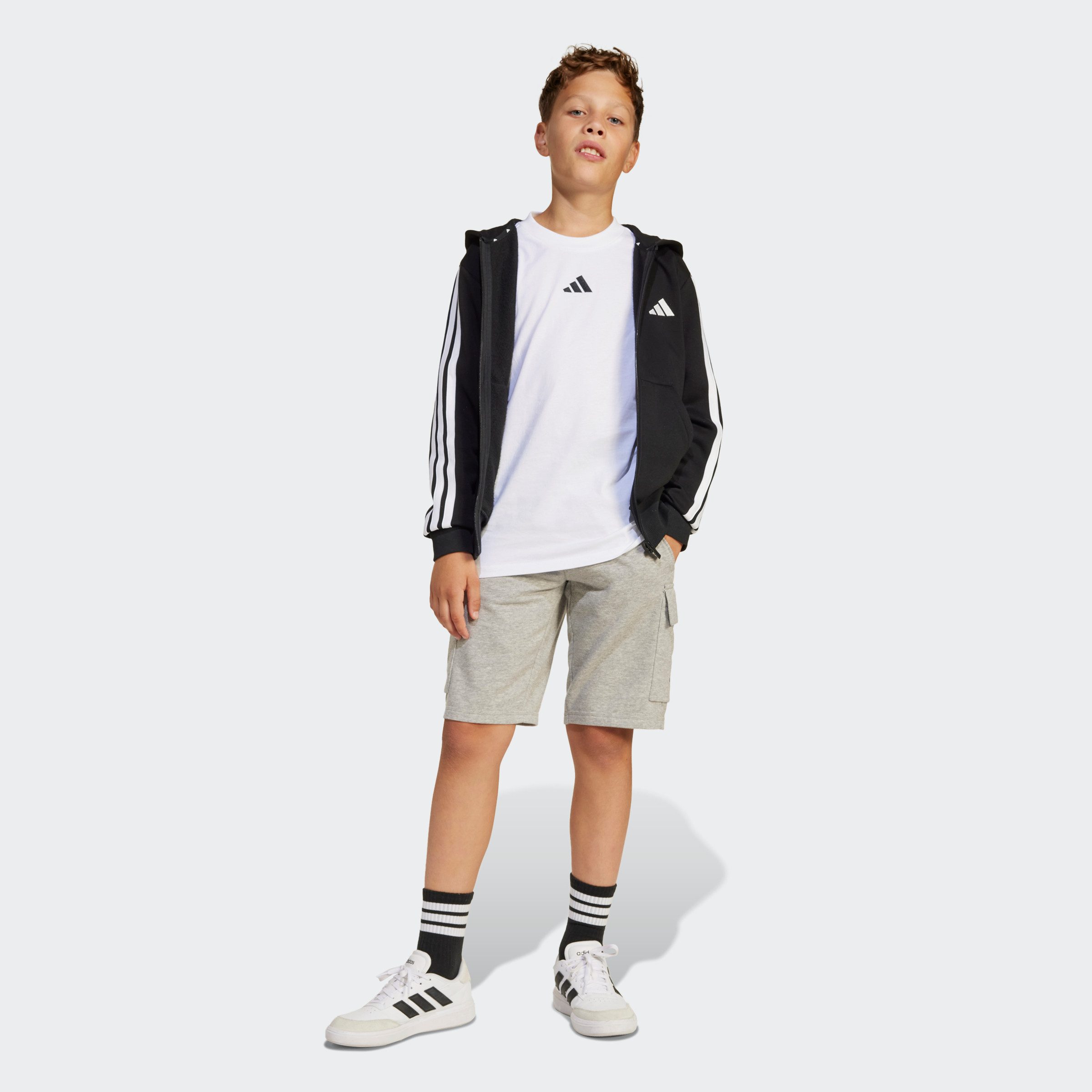 adidas Sportswear Hoodie J 3S FL FZ HD
