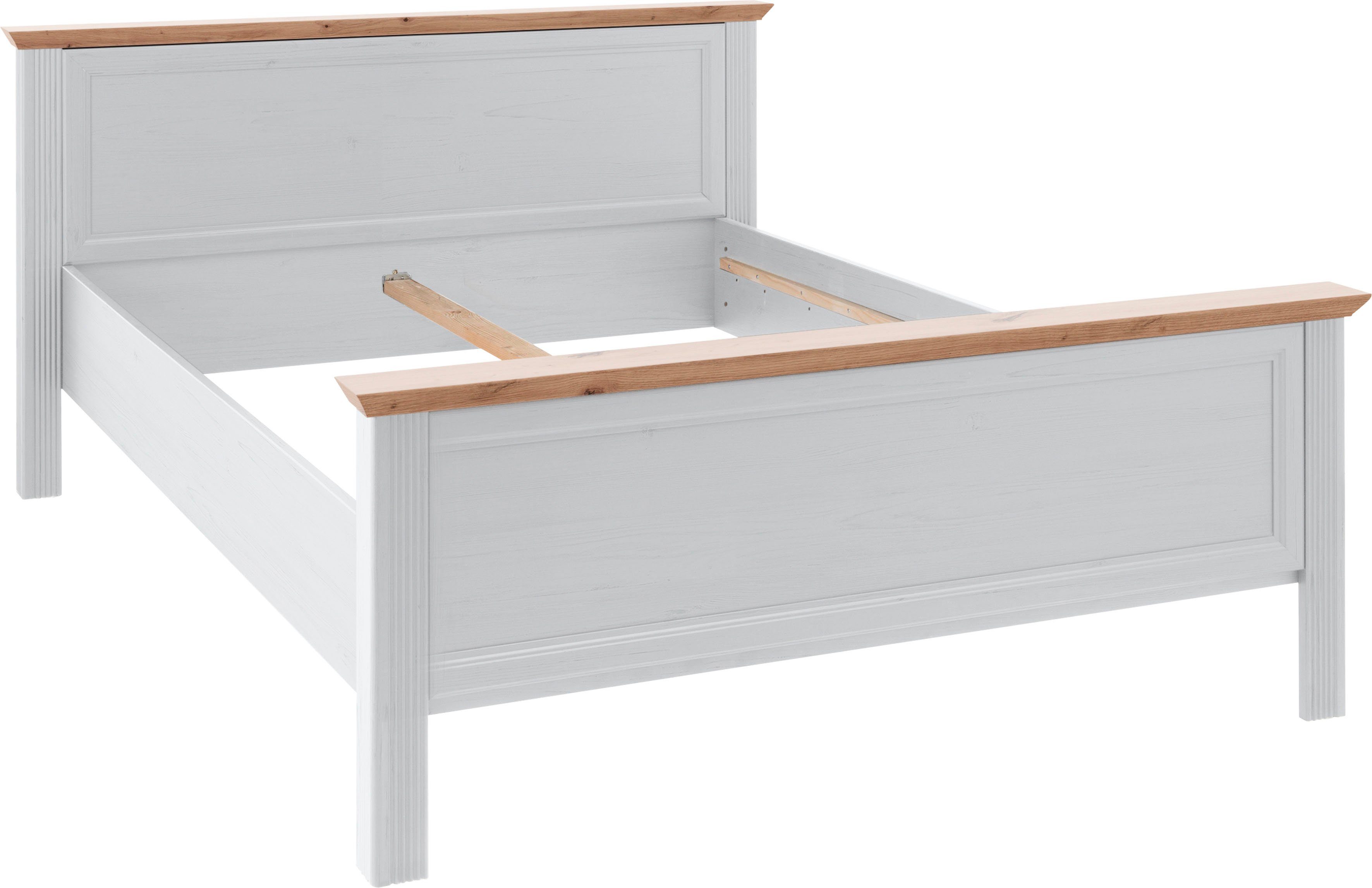 Schlafkontor Bedframe Jasmin II in landelijke stijl