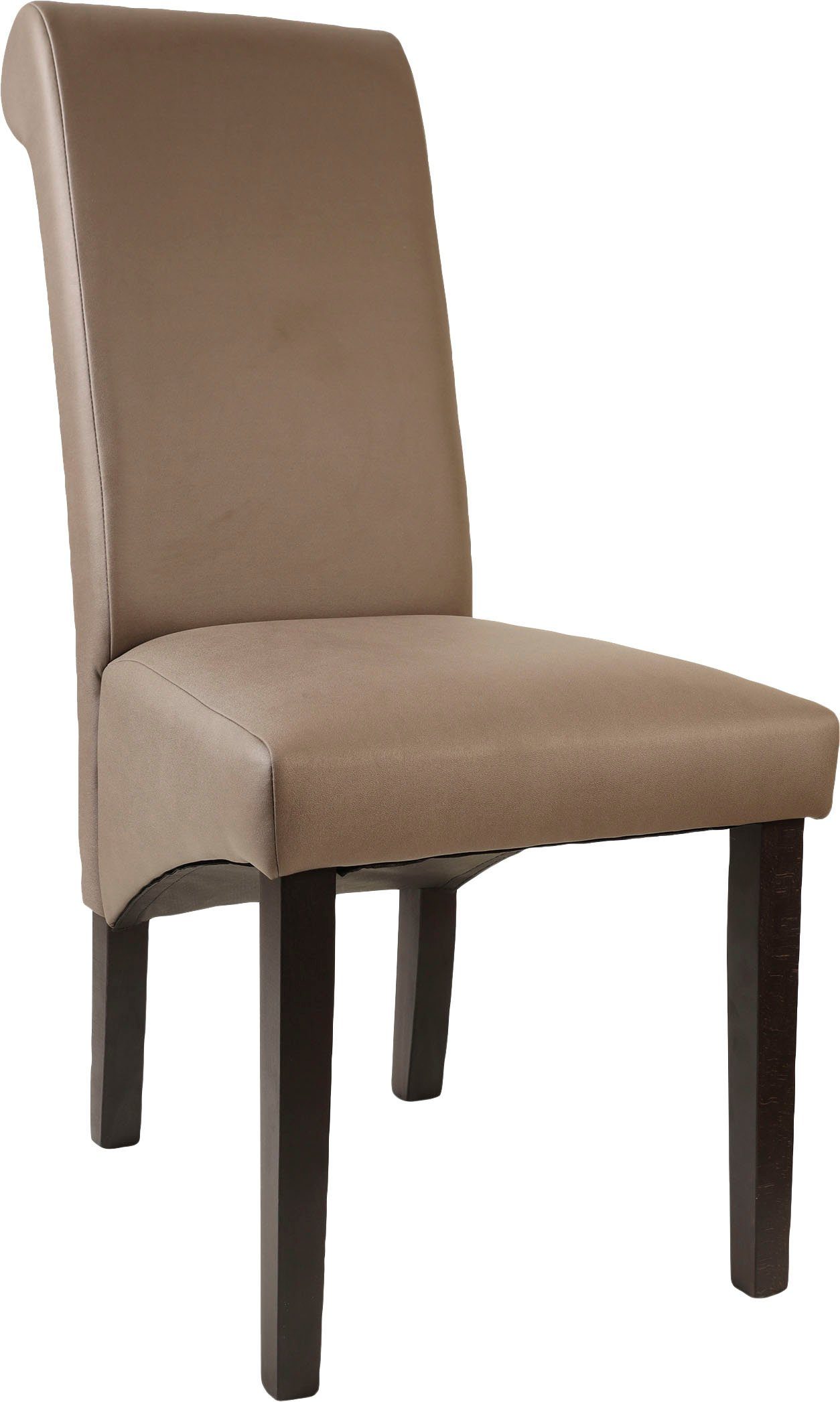 Home affaire Stoel met 4 poten Rito Frame naturel-beuken of wengé gelakt (set, 2 stuks)