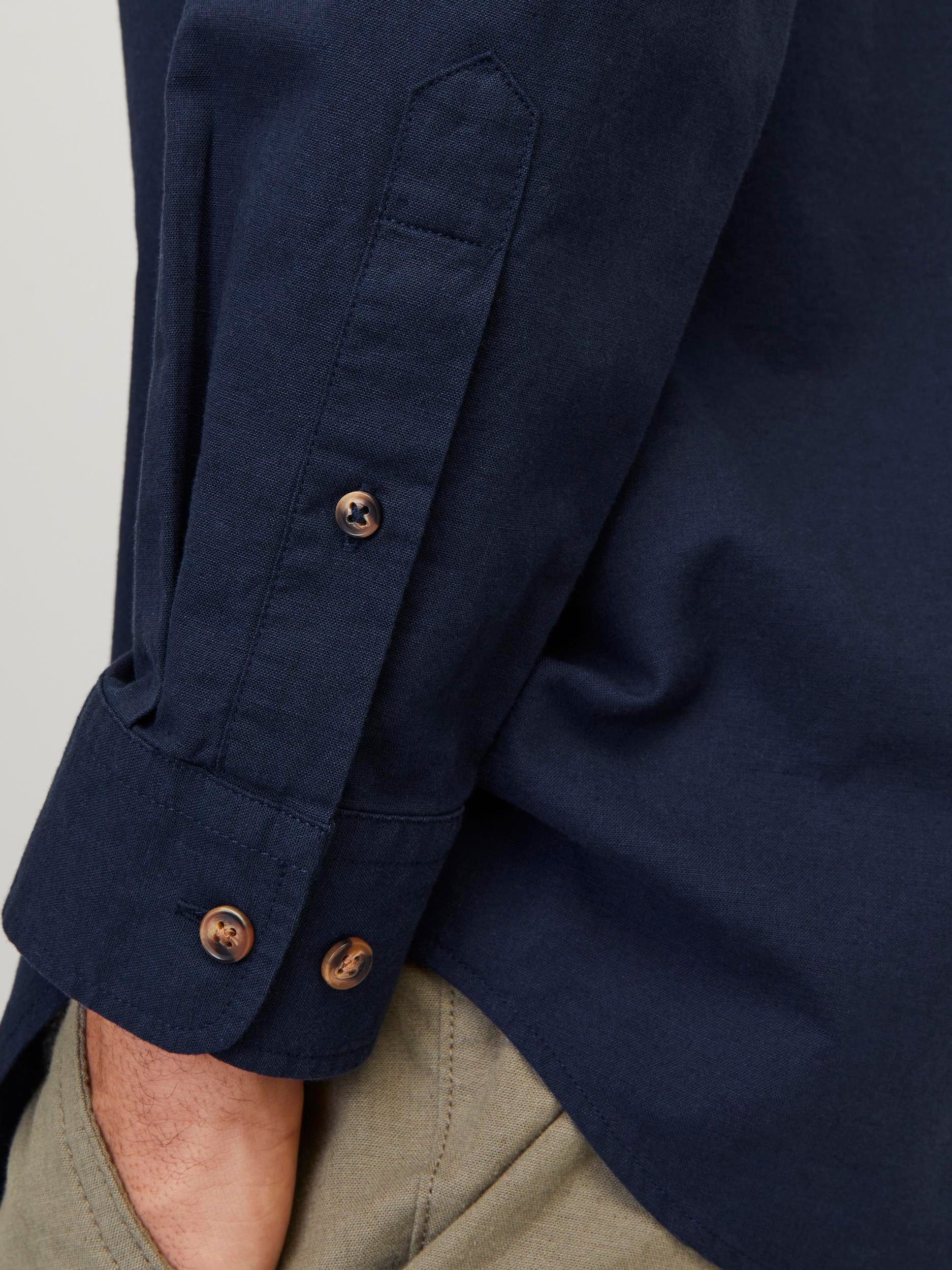 Jack & Jones Overhemd met lange mouwen JJESUMMER BAND LINEN BLEND SHIRT LS SN